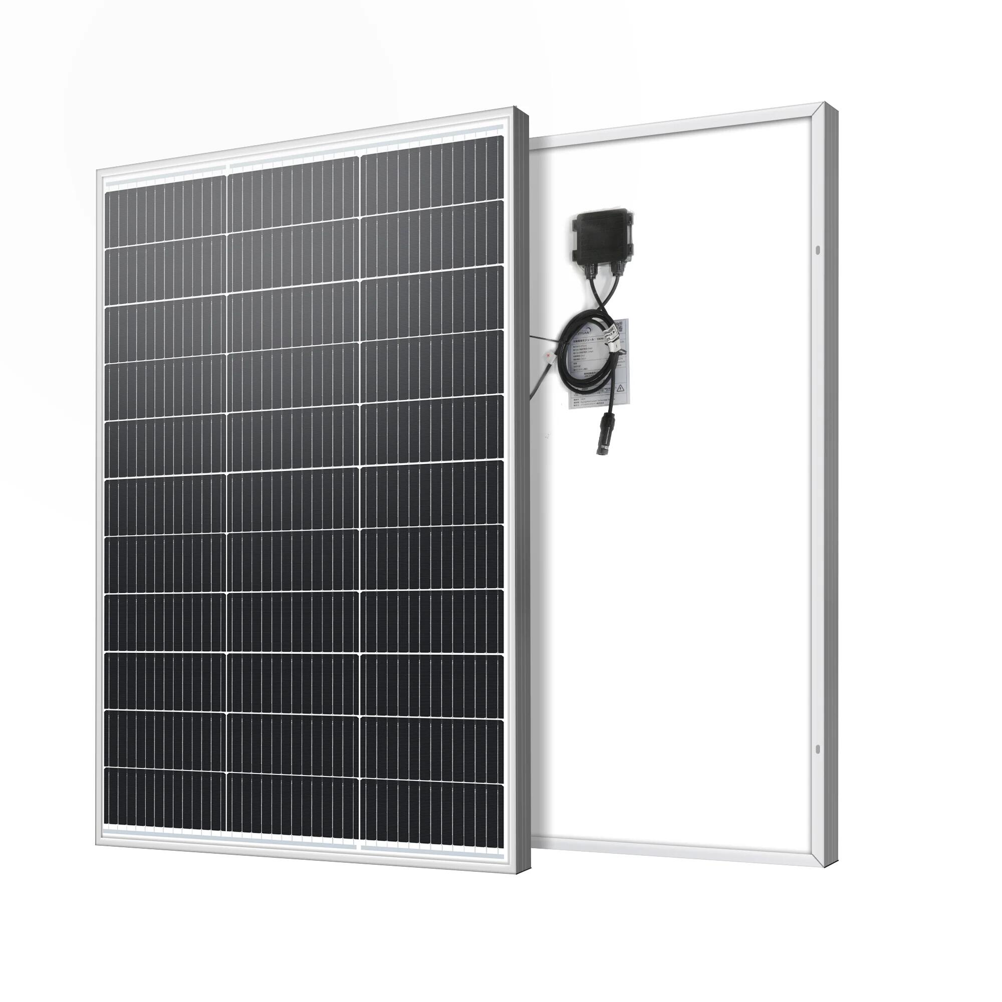 【15％OFFクーポン配布中】LVYUAN 単結晶ソーラーパネル シルバー 100W CSMS-100W