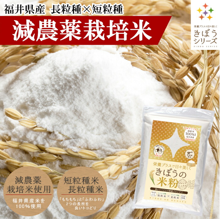市場 米粉 超微粉 お菓子用 料理用 6kg パン用 2kg 3袋 短粒種と長粒種のブレンドミックス 福井県産 吸水量低い 減農薬栽培米 無添加 国産