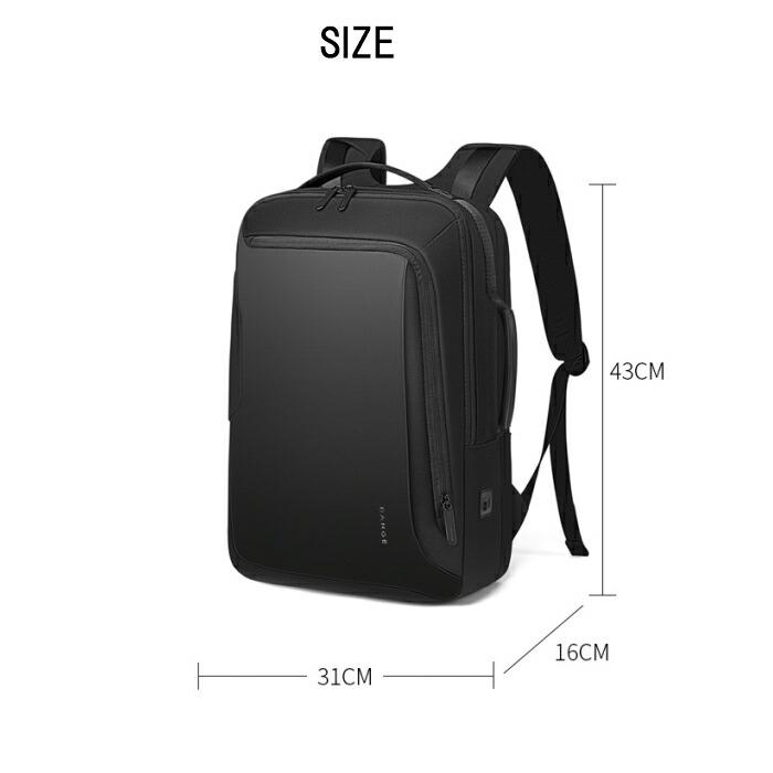 リュックサック 男子 メンズ 黒 リュック 大容量 リュック メンズ レディース 通学 通勤 リュック アウトドア 旅行 リュック 高校生 リュック ノートpc ビジネス リュック 仕事用 通勤用 リュック ビジネスリュック バッグ 男子 黒 Bange 正規品 送料無料 新入荷 Lwin