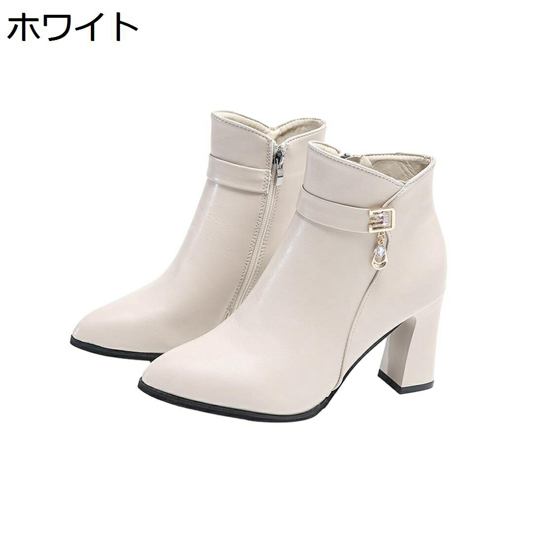 【今日このごろ制限事項、超買得30％OFF引き換え証、2度潮合い皆無】ショートブーティー 冬用 レディース靴 ブーツ スクエアトゥ 8糎踵 片方ファスナー 流行り物 好いたらしいめ 歩き分かりやすい 疲れにくい 軽さ 美脚 一方ならずない ポインテッドトゥ 商行為 通