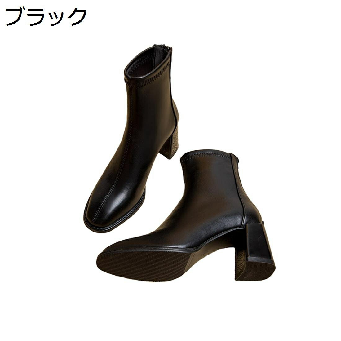 【今日このごろ制限事項、超買得30％OFF引き換え証、2度潮合い皆無】ショートブーティー 冬用 レディース靴 7糎踵 ブーツ 片方ファスナー スクエアトゥ 流行り物 好いたらしいめ 防寒 歩き分かりやすい 疲れにくい 軽さ 美脚 一方ならずない ラウンドトゥ 商行為