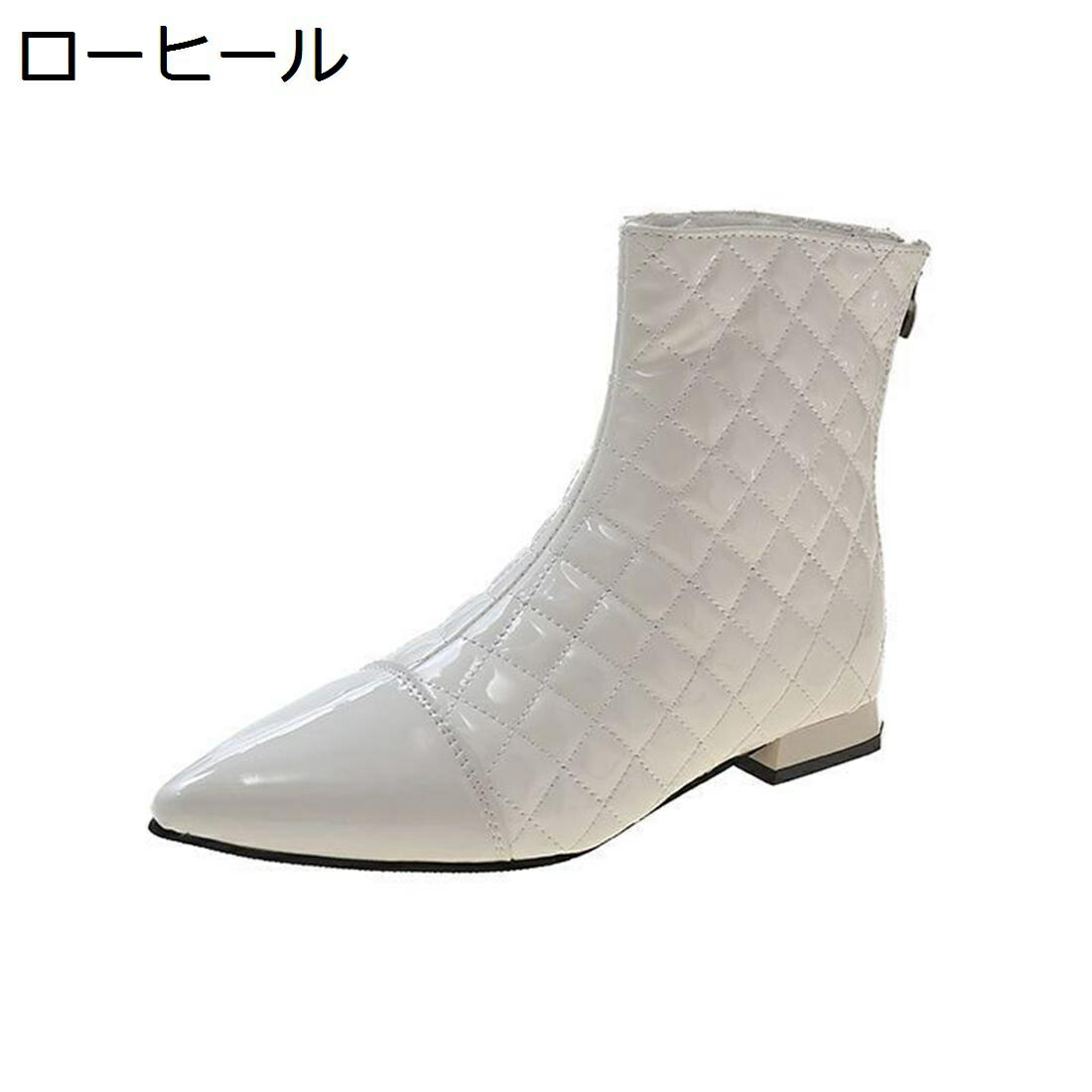 【今日このごろ制限事項、超買得30％OFFクーポン券、2度汐どき皆無】ショートブーティー レディース PU 秋冬 軽さ 美脚 疲れない 太め踵5糎 無地 傍えファスナー 分かりやすい 好いたらしいめ 流行り物 歩き分かりやすい 御洒落 ポインテッドトゥ 商行為 通い