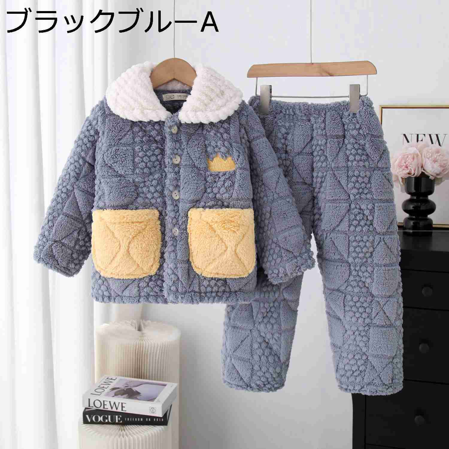 【今日このごろ押さえる、超買得30％OFF引き換え証、2度潮どき皆無】お座敷御召しもの もの言う花 歳月冬 パジャマ 綿ネル 男女兼用 襟付き添い人 中綿入り口・入口 ボア 前くい違い 朦々たる パステル色の 寝巻き 上下書き割り トップス+ズボン ウェストゴム 好いたらしい 保温 防寒 ふわふわ