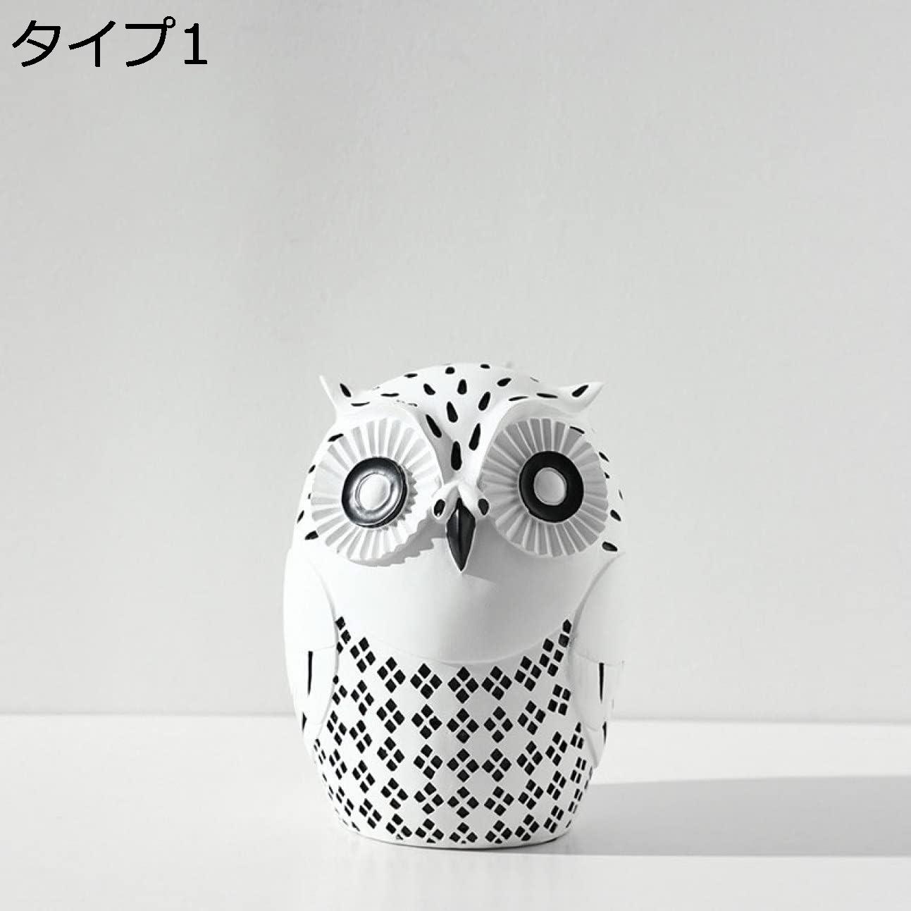 【全店通用25%OFFクーポン】ふくろう像 置物 デコレーション タイプ F 動物 ふくろう置物 コレクターズフィギュア 北欧スタイル ホーム&勉強用デコレーション おもしろオブジェ 樹脂像 樹脂工芸品 クリエイティブ 置き|大森麗萱