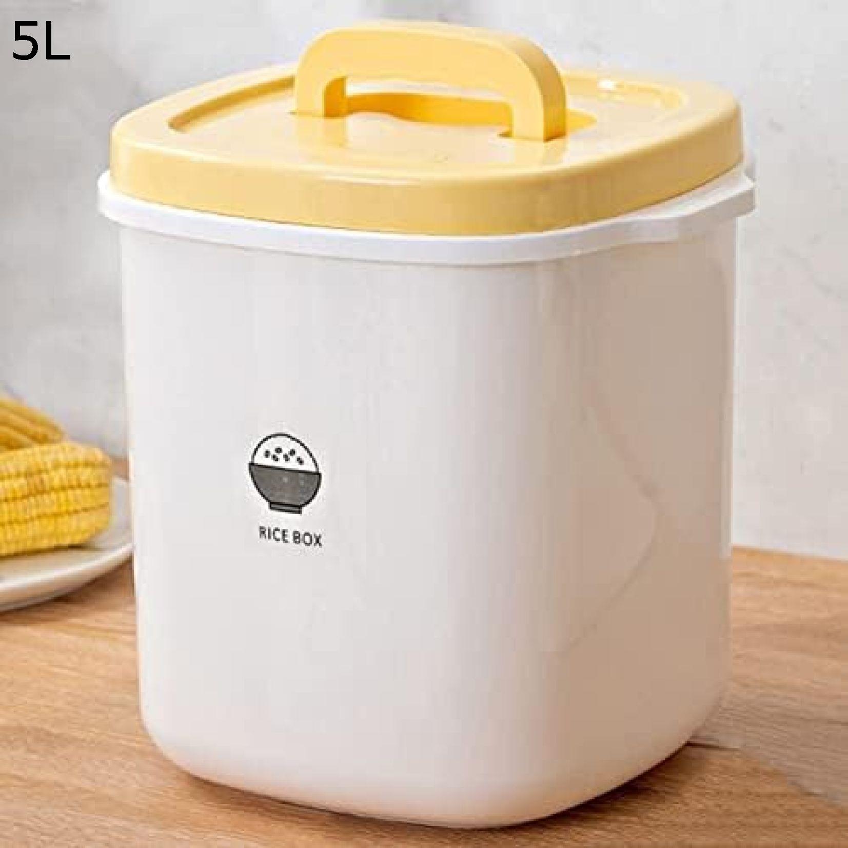 【25%OFFクーポン】米びつ 米貯蔵容器 穀物 保存容器 プラスチック 雑穀 コンテナ 防虫防湿密閉式 水洗いできてお手入れ簡単 シールリング付き 取手付き キッチン 食品 お手入れ簡単 鮮度保ち 家庭用