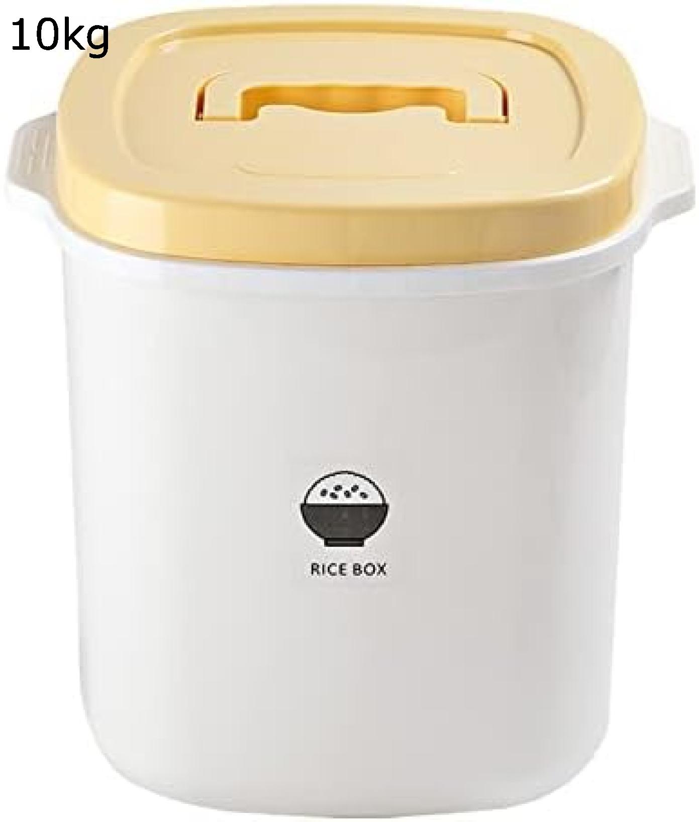 【25％OFFクーポン】米びつ 保存容器 密閉 ライスストッカー お米入れ 大容量 お米ケース プラスチック おしゃれ 取っ手付き 積み重ね可能 米櫃 小麦粉 コーヒー豆 スリム キッチン収納 清潔便利 貯蔵タンク 酸化防止 湿気防止 防虫 (10kg)
