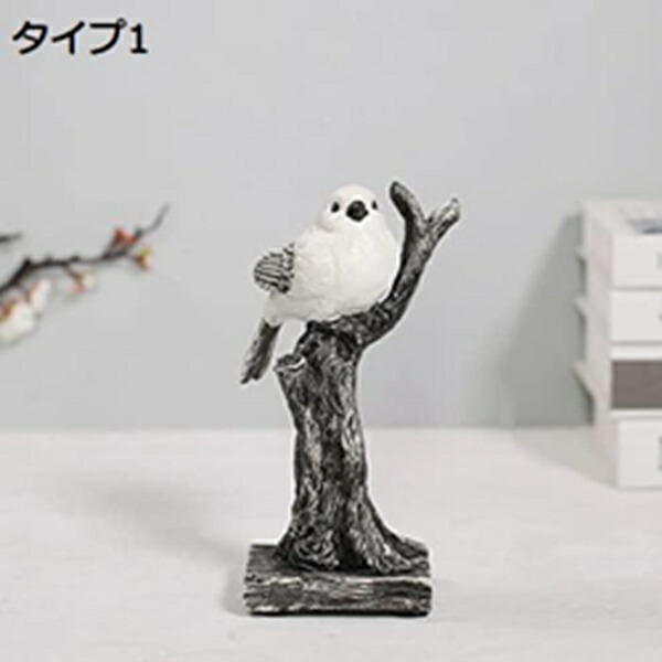 置物‥天然素材 楽天市場】天然石 手彫り鳥 すずめ オブジェ インテリア オブジェ 置物