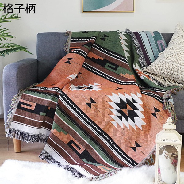 【25％OFFクーポン】ソファーカバー マルチカバー フィットタイプ 中掛け 新生活 インテリア 中掛け 掛け布団カバー 丈夫 耐久性のある 上質 格子柄 クッションカバー ペット用品 180*340cm 丸洗い可能 カウチソファ ペット用 ひざ掛け ウォッシャブル 四季