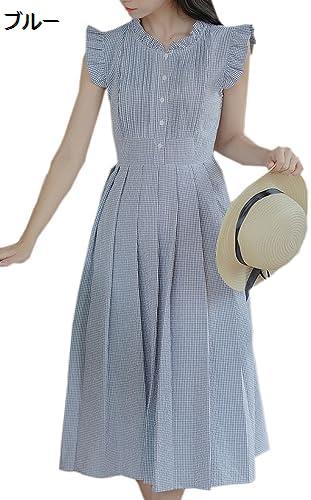 【今日このごろ押さえる、超買得30％OFF引き換え証、2度潮どき皆無】衣裳 ロング衣裳 レディース 表着衣裳 照明ランプ色つや 袖なし A伝達ルート 太陽フレア 綿 ピン縞模様 心地よい衣裳 無地 分かりやすい 通い 今めかしい ゆったり 体
