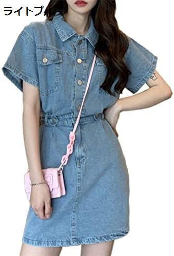 【今日このごろ押さえる、超買得30％OFF引き換え証、2度潮どき皆無】レディース ジーンズ 衣裳 ロング衣裳 夏衣裳 夏御召しもの サンマー御召しもの 太陽フレアスコート ご機嫌酉の方角 A伝達ルート 打つこと丈 半袖 ミニ丈 着痩せ オシャレ レトロ 心地よい
