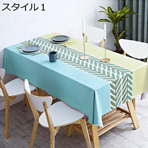 【25%OFFクーポン】テーブルクロス ビニール 撥水加工 防水防油 汚れ防止 スタイル８ 厚手 耐熱 多用途 テーブル掛け テーブルカバー テーブルマット PVC製 おしゃれ 北欧風 110*160cm インテリア 長方形 テーブルクロス パーティー適用 ホームデコレーション