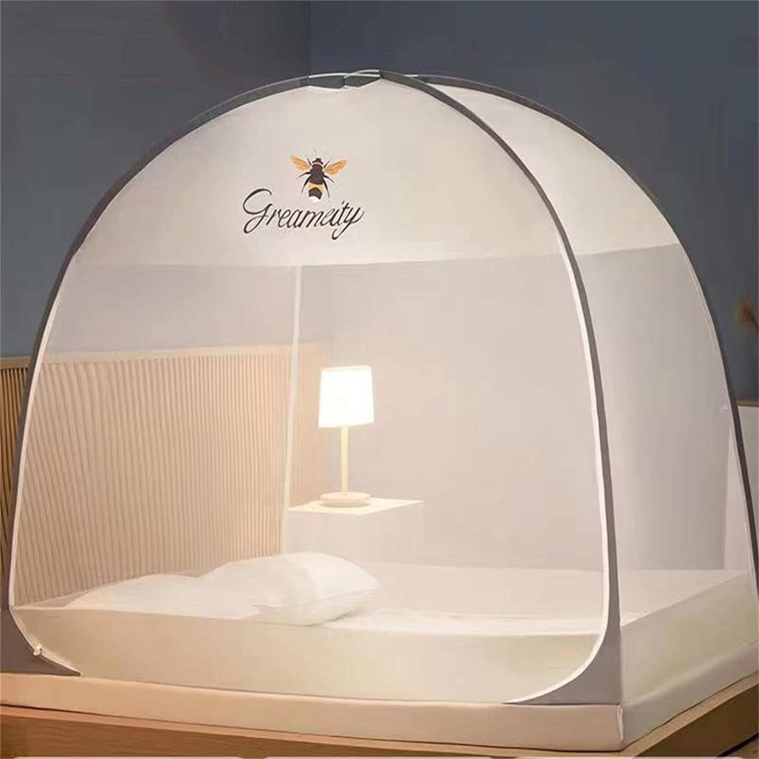【全店通用25%OFFクーポン】ベッド用蚊帳、ダブル/シングルベッド用ベッドキャノピーテント、ポータブルトラベル折りたたみ式ダブルドア蚊帳、ベッドルーム/キャンプ用、インストール不要、複数のサイズ-white ||120*20|大森麗萱