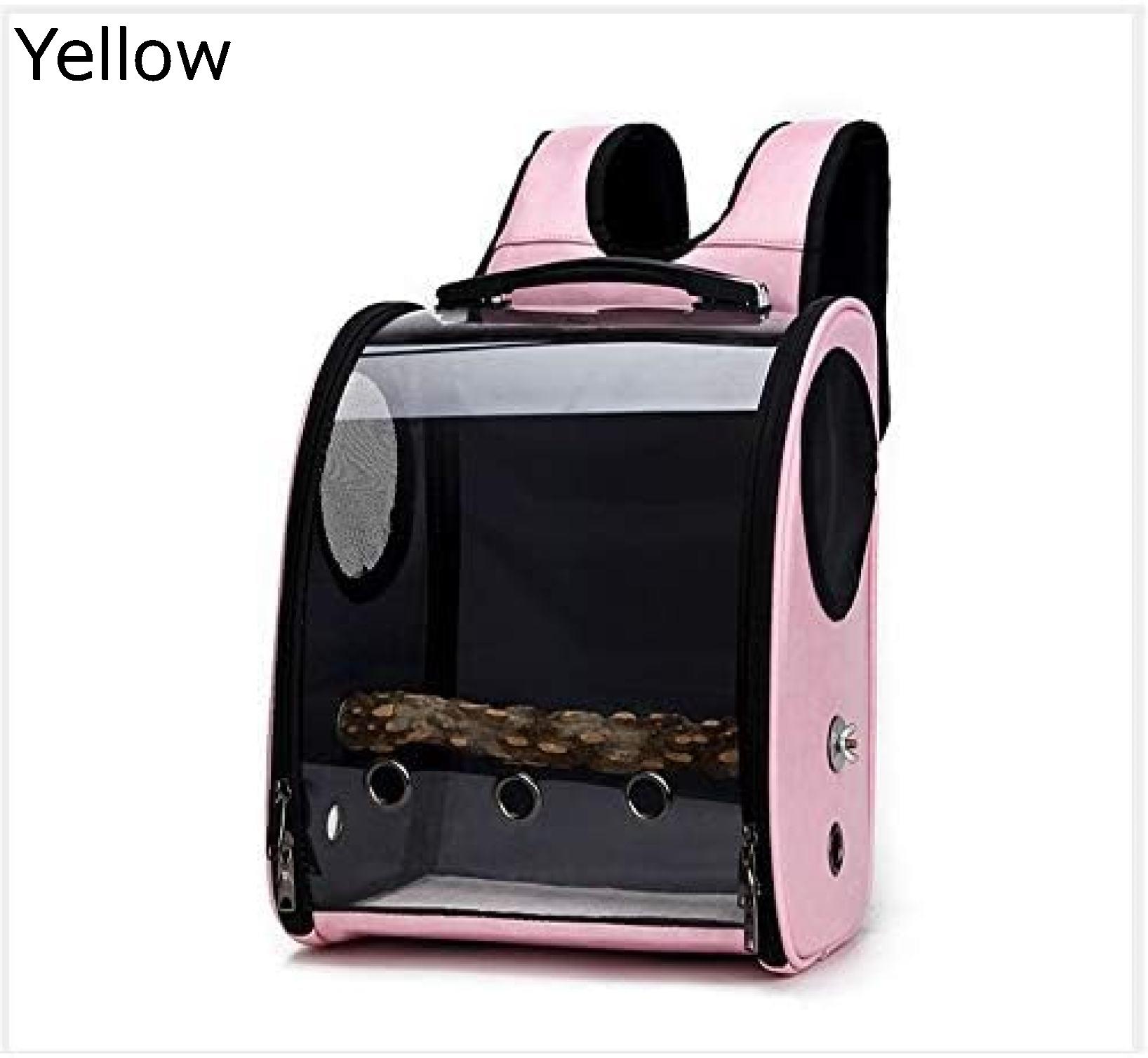 【15%OFFクーポン～】ペットキャリー リュック 犬 リュック 通気性 猫 きゃりーバッグ リュック 小型犬?小動物用 ケーススペースキャリングバッグオウム遠足リュックミディアム軽量透明ムクドリケージ リュック型ペットキャリー バッグ 猫キャリーバック｜大森麗萱