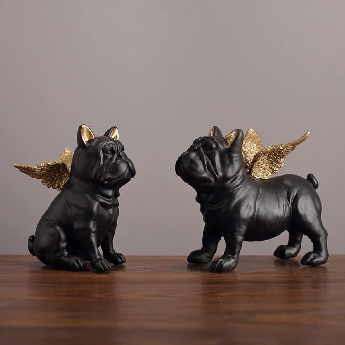 フレンチブルドッグギフト 置物 樹脂工芸品 樹脂製 犬の像 ホームインテリア F ドッグ像 棚 装飾 お座り犬 モダン ユニークな像 おきもの 北欧風 シンプル リビング インテリア 雑貨 かわいい犬|大森麗萱