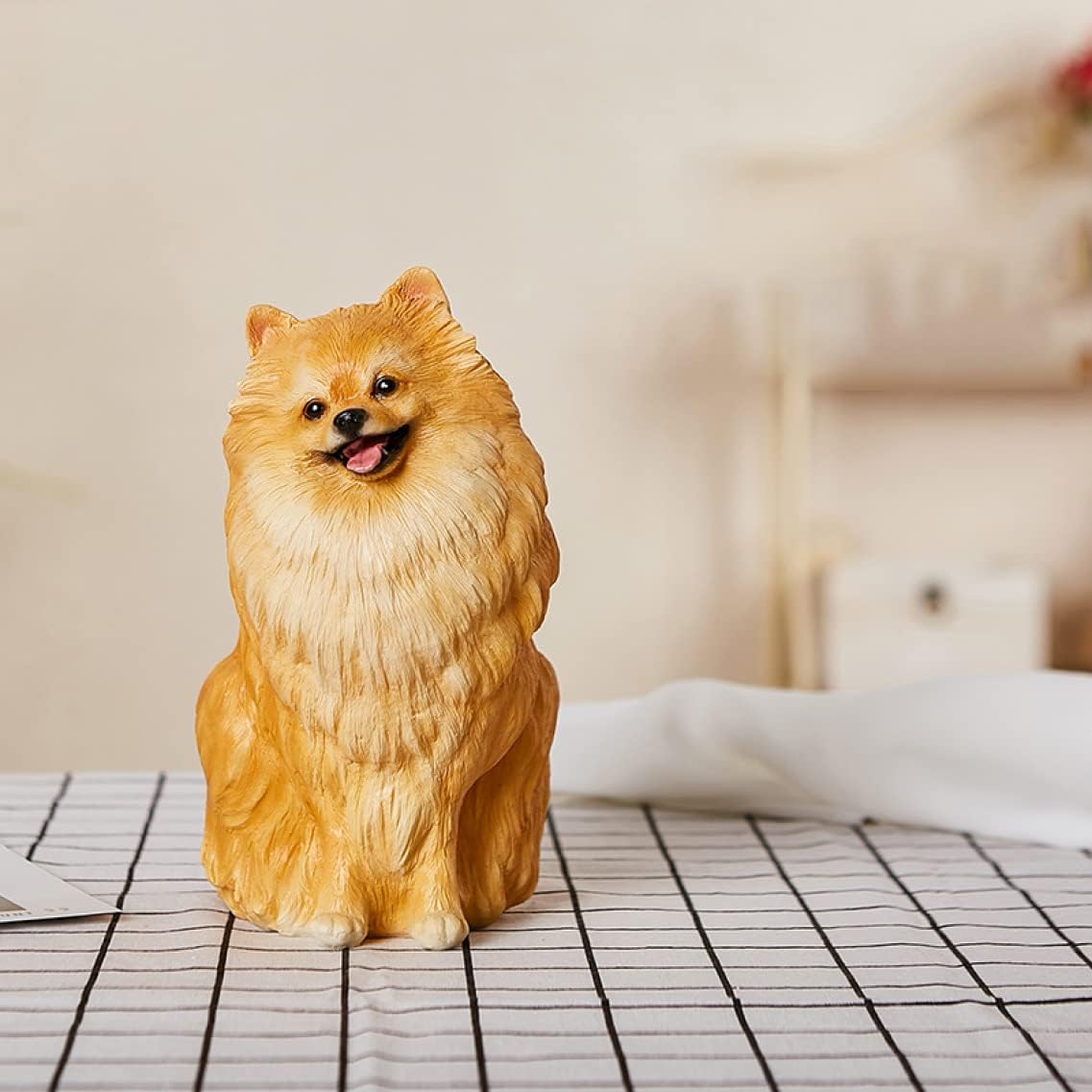 犬のオブジェ キュート 犬置き物 ポリレジン 犬 オブジェ 犬のフィギュア モデル オーナメント ガーデン F 置物 リアルな犬 癒しグッズ アニマルオブジェ ガーデニング 玄関におく置き物 写真道具|大森麗萱