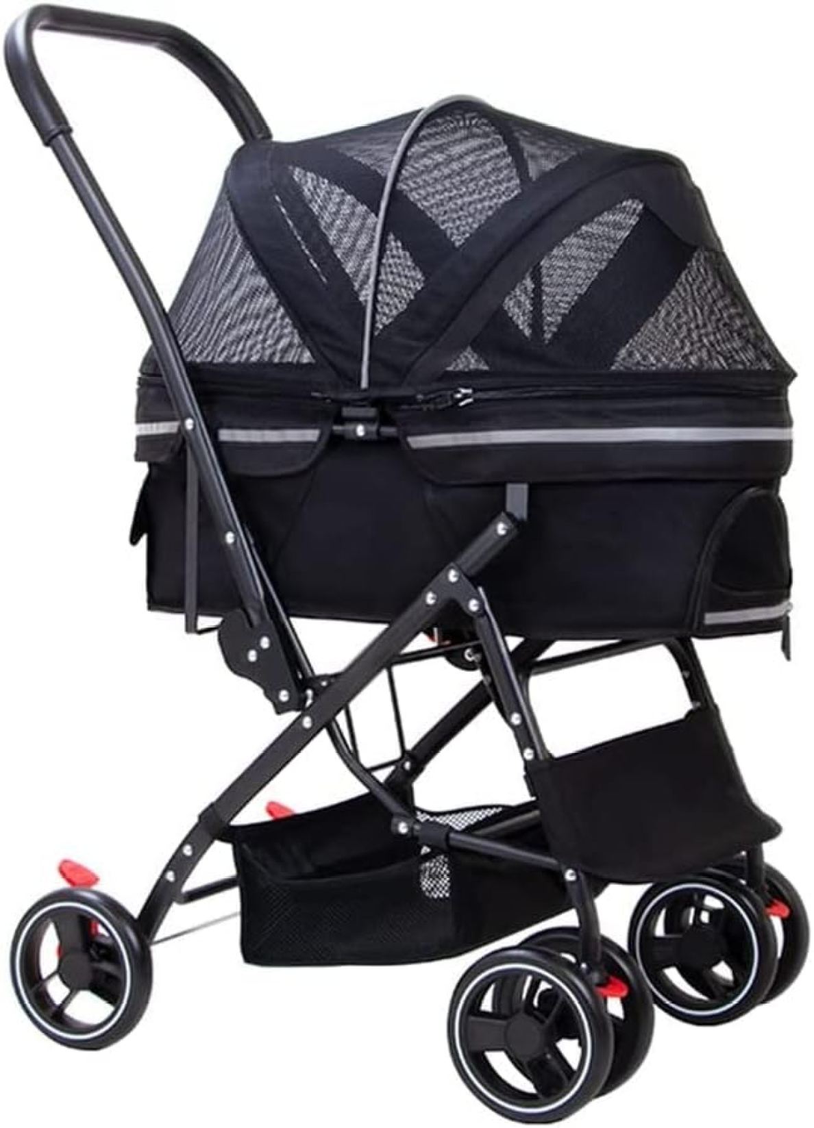 ペットカート ベビーカー バギー 犬 猫 多頭 ペット用ベビーカー 小型中型犬用 / 2匹の猫 犬用ベビーカー ペット 猫 犬用ベビーカー ベビーカー 旅行キャリア カート|大森麗萱