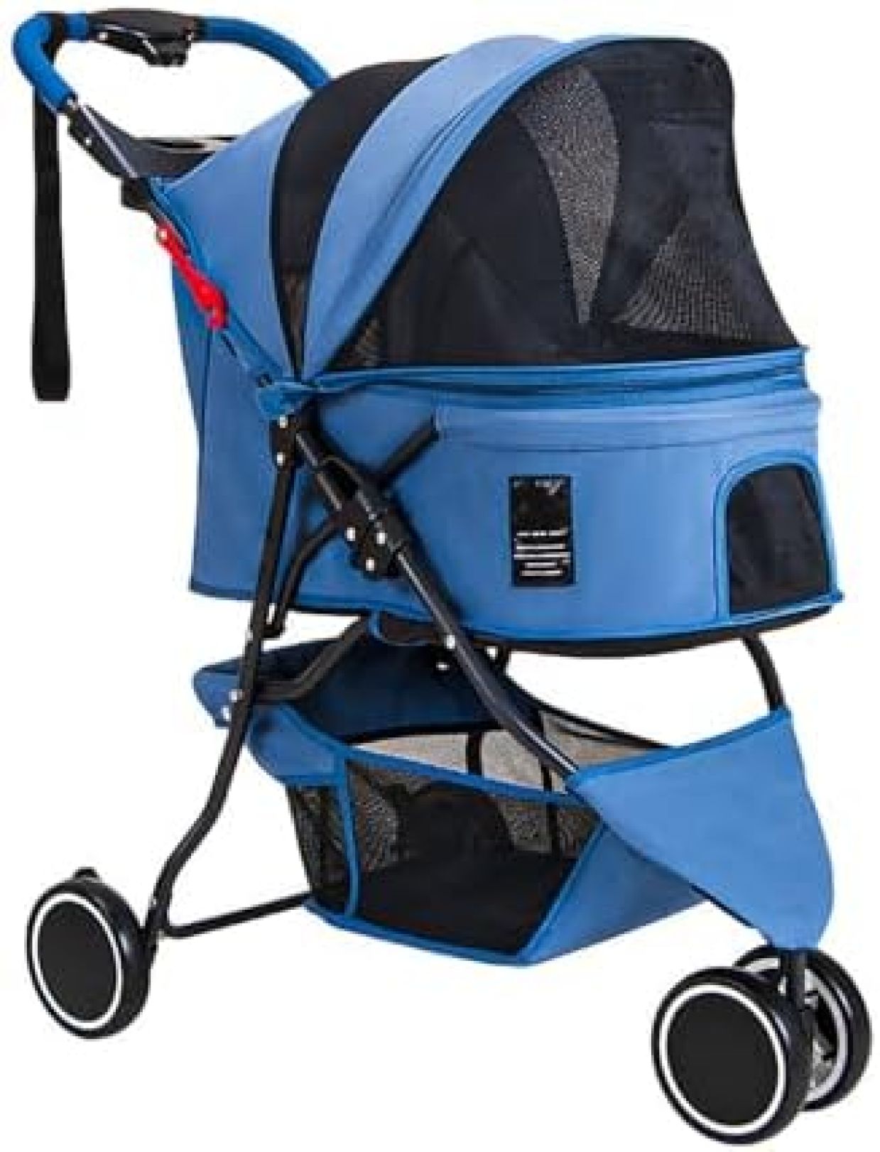 ペットカート ベビーカー バギー 犬 猫 多頭 ドッグカート 小型犬用の折りたたみ式ペットストローラー 取り外し可能な犬のジョギングトロリー 組み立て簡単 お出かけ 介護用 ペット用ベビーカー 最大積｜大森麗萱