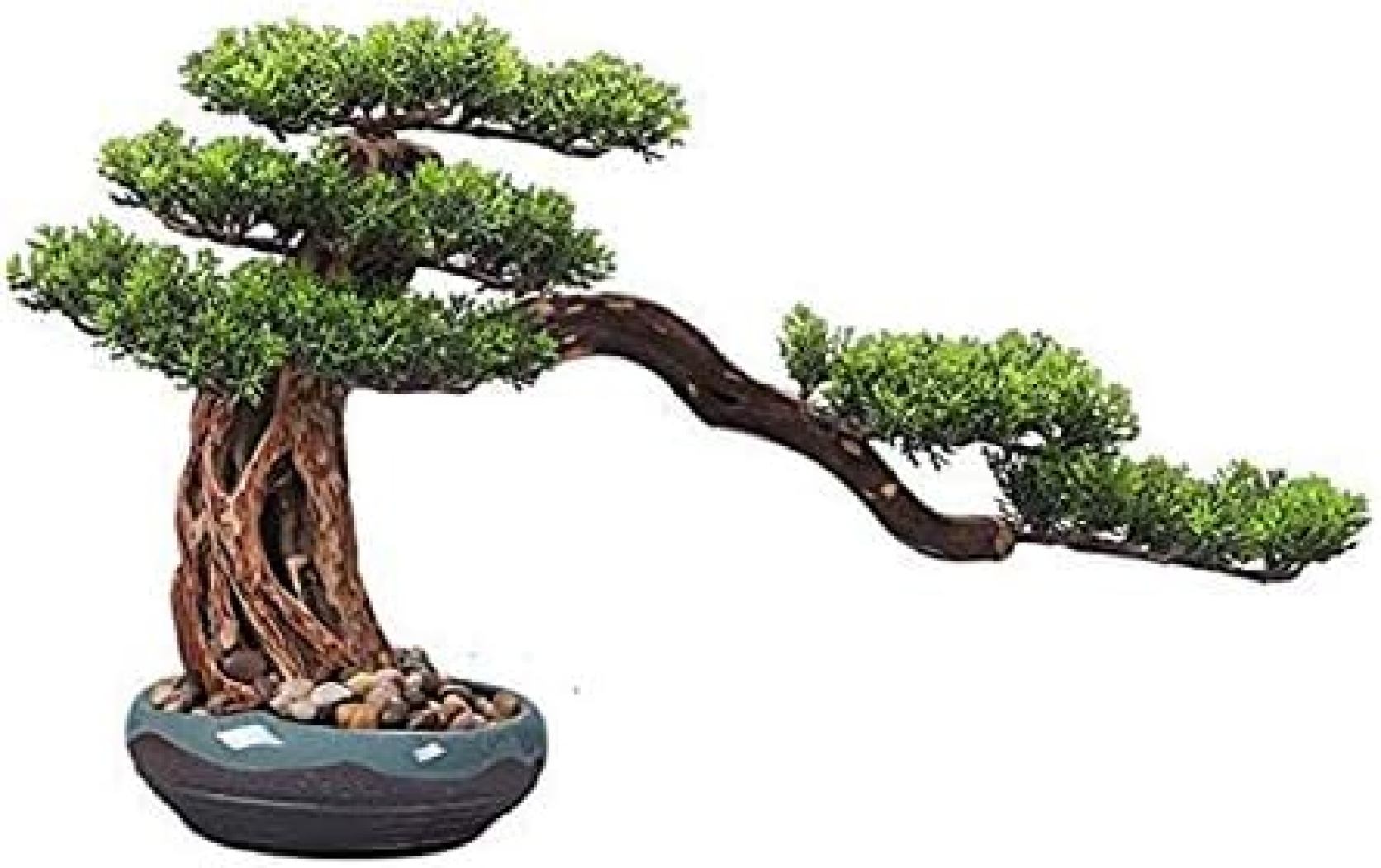 人工盆栽 セラミック植木鉢の中国風の盆栽の木の自然根彫刻の装飾品屋内人工植物のオフィスの家の入り口装飾のための偽松 人工観葉植物｜大森麗萱