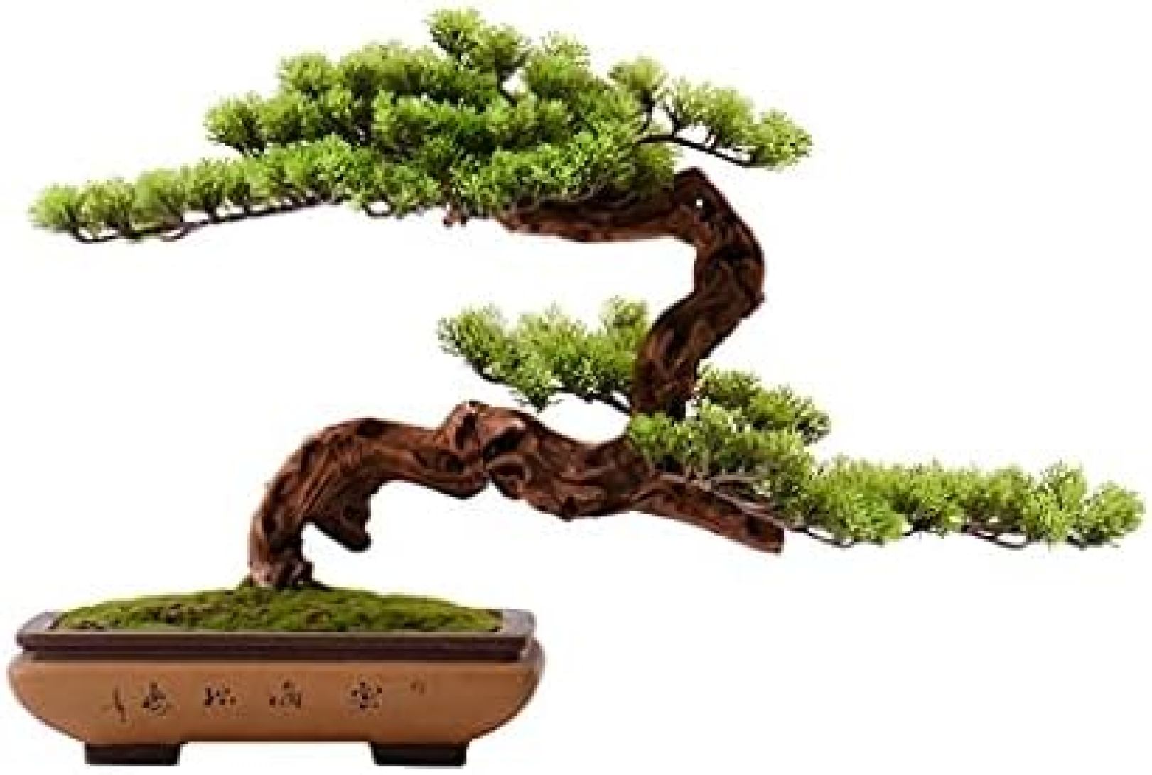 人工観葉植物 人工盆栽ツリーシミュレーション 偽松盆栽装飾受付ホール研究室21.6×16.5インチ 人工盆栽|大森麗萱