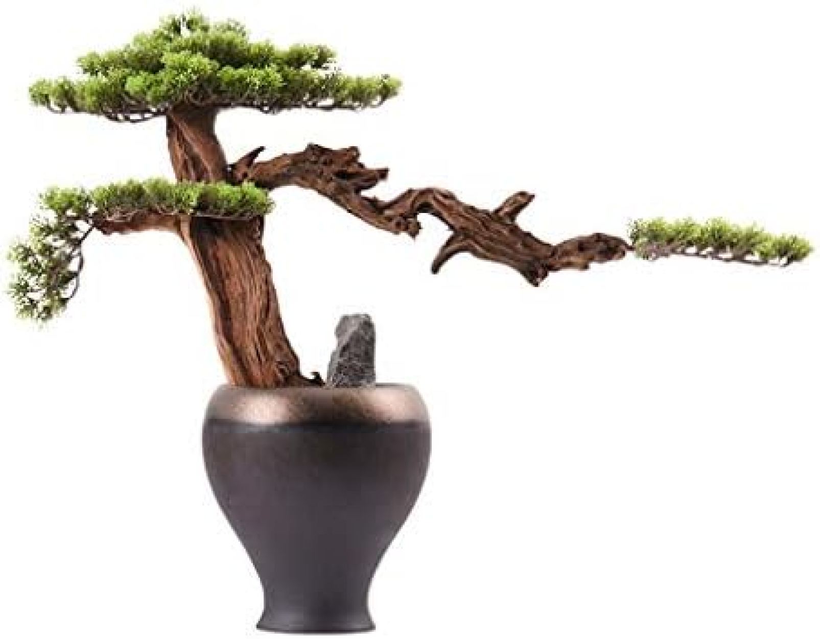 偽物の植物/人工樹木 中国のホテルロビーシミュレーション工場装飾、ポーチアイル回廊人工シーダー、ホーム人工盆栽アートワーク人工樹木人工鉢植え 人工観葉植物｜大森麗萱
