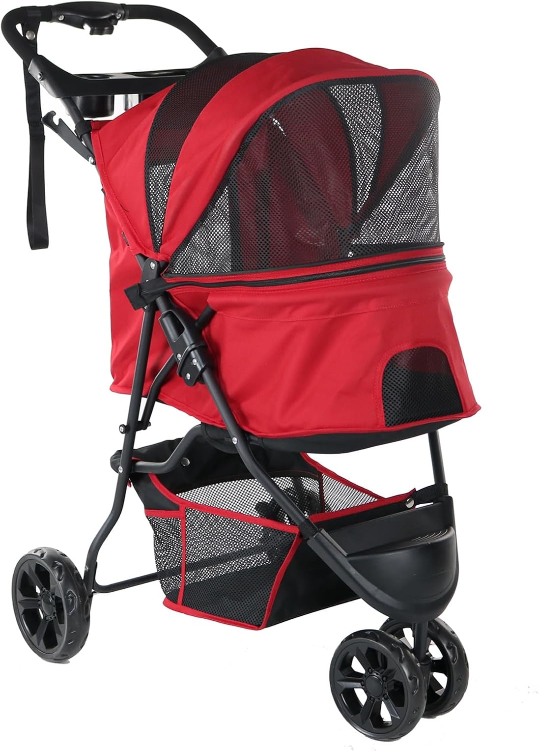 【全店通用25%OFFクーポン】ペットカート 犬 バギー 小型犬 中型犬 猫 多頭 カート 折りたたみ 3輪 ペットバギー 犬用ベビーカー 前輪360°回転 後輪ブレーキ付き 飛び出し防止リード2本付き 散歩 外出便利 軽量|大森麗萱