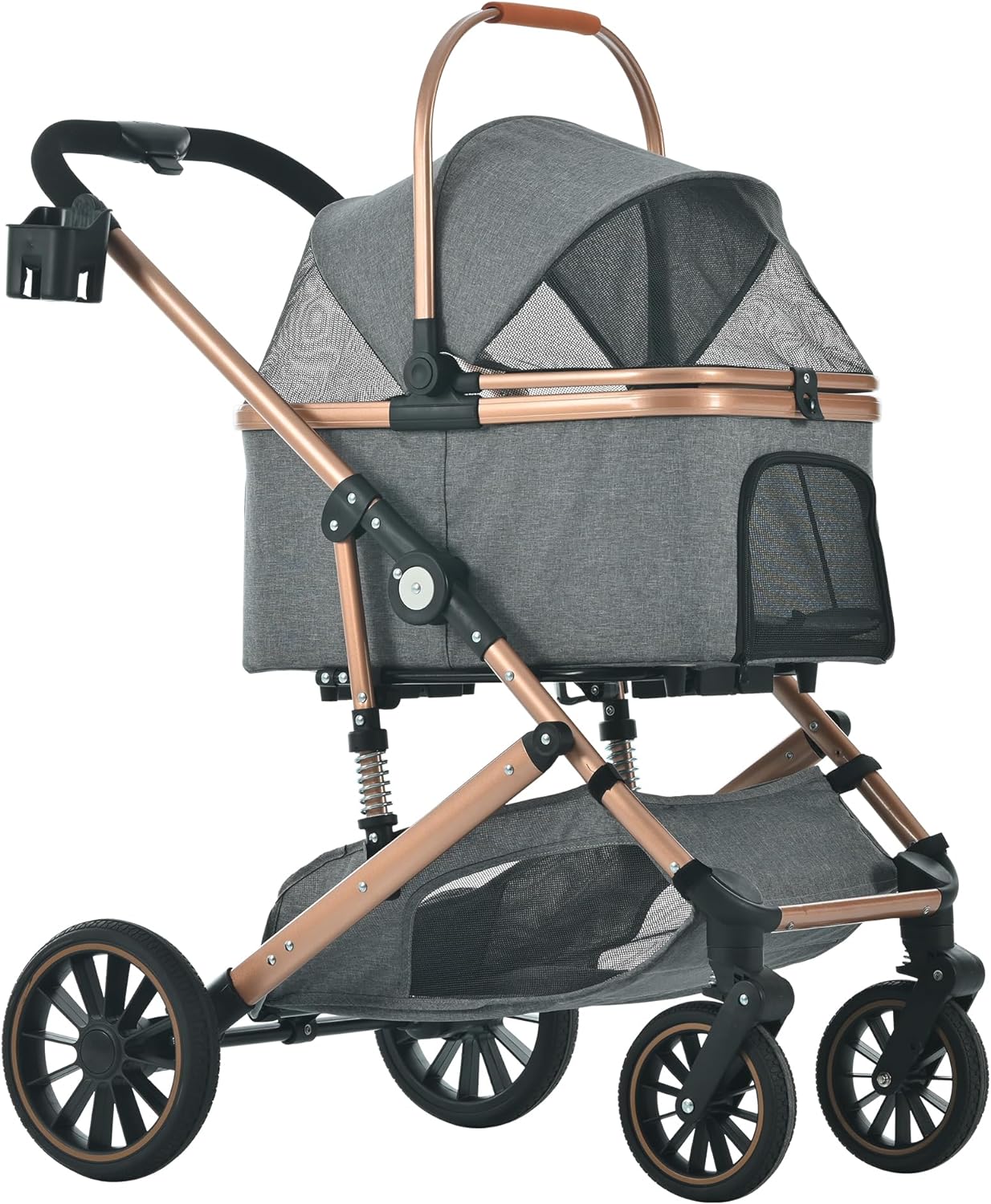 楽天市場】ペットカート 分離式 2way 折りたたみ 対面式 多頭 中型犬