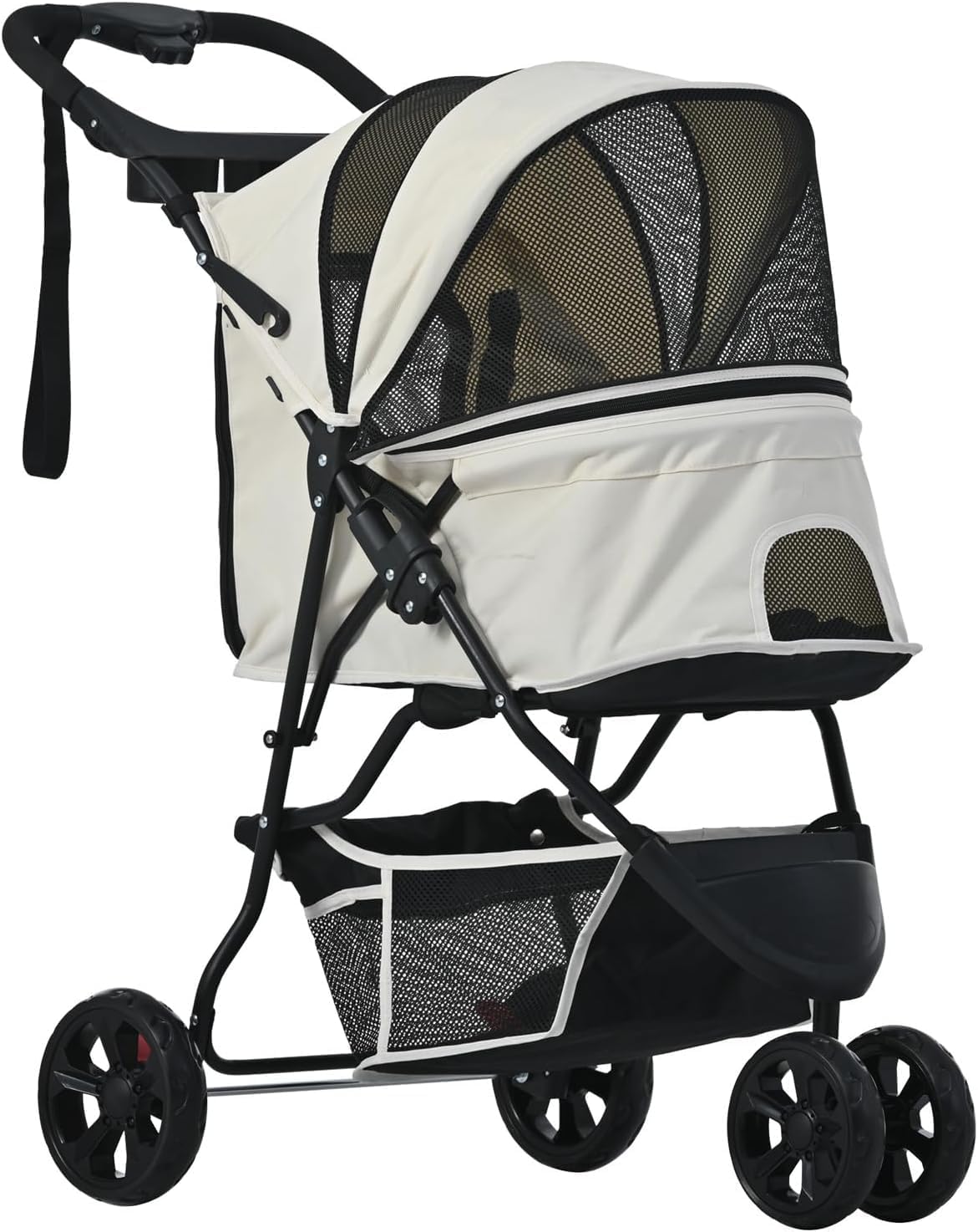 【25％OFFクーポン】ペットカート 犬 バギー 小型犬 中型犬 猫 多頭 カート 折りたたみ 3輪 ペットバギー 犬用ベビーカー 前輪360°回転 後輪ブレーキ付き 飛び出し防止リード2本付き 散歩 外出便利 軽量 耐荷重