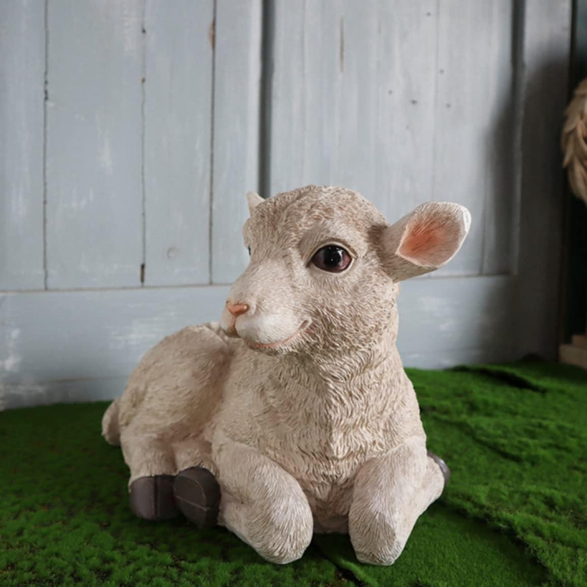 楽天市場】寝そべった子羊 子羊 羊 ひつじ オーナメント ガーデン