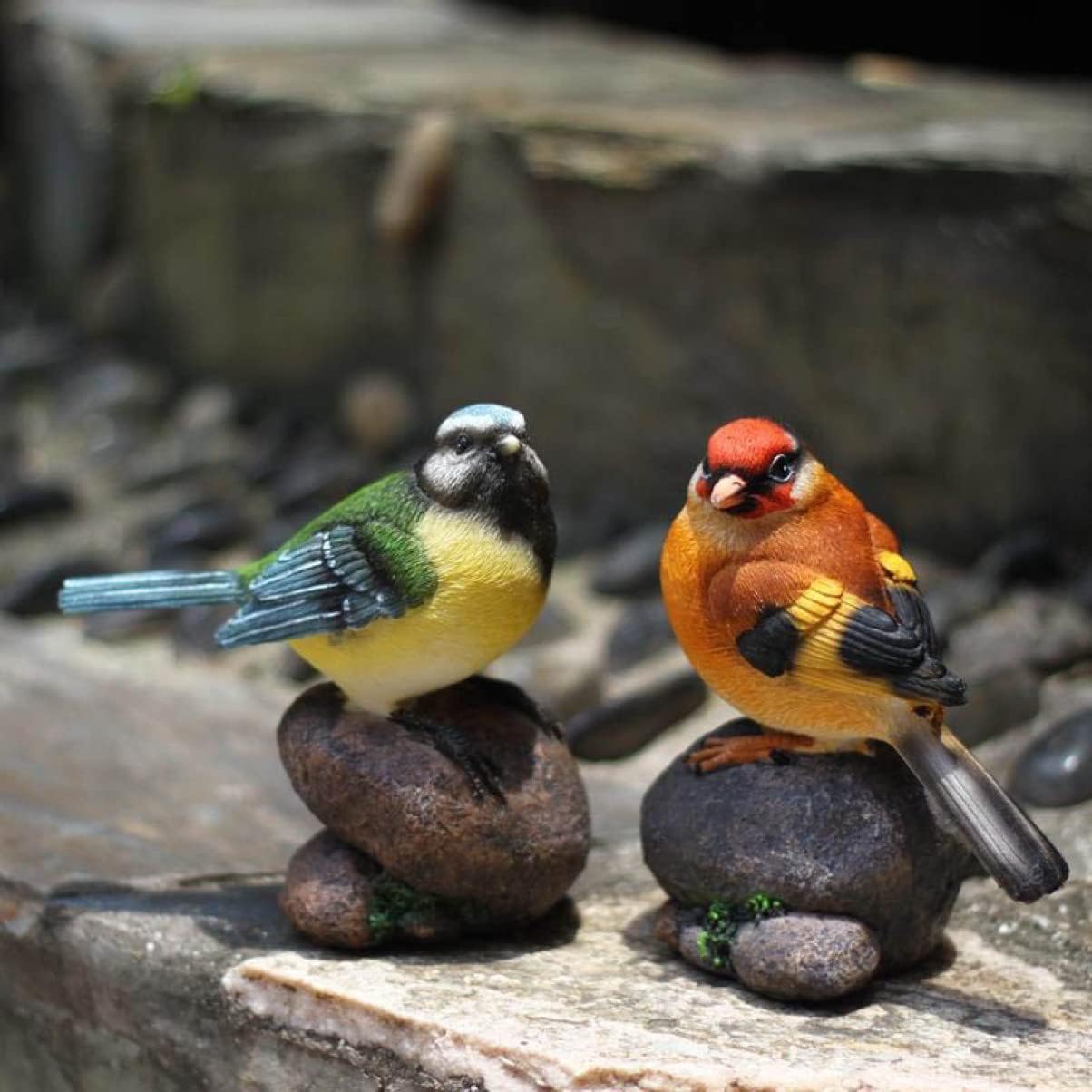 コトリ オーナメント とりの置物 おしゃれ オブジェ カワセミ 鳥ガーデンオーナメント F インテリア 樹脂製 高級 雑貨 とりの置き物 高級 オブジェ ハンドメイド 可愛い 縁起物 リアル 置き物