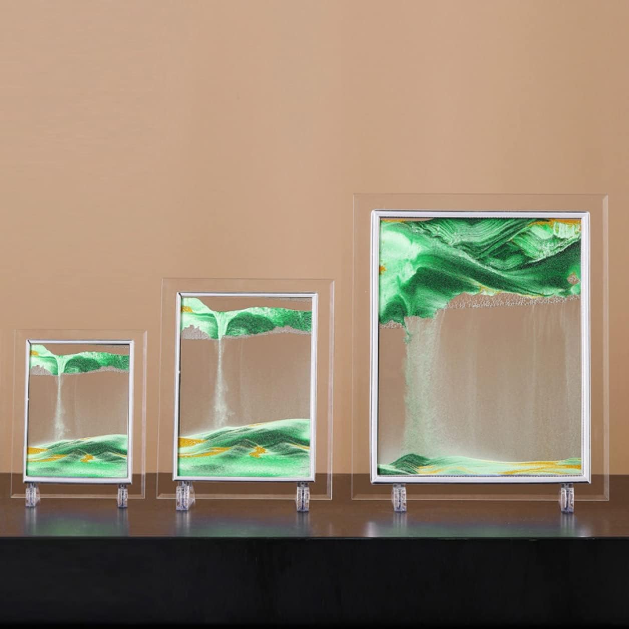 【25%OFFクーポン】サンドアート サンドピクチャー レトロ おしゃれ雑貨 3D風景 置き型 アート 癒しグッズ インテリア おしゃれ 砂時計 円形 デスク装飾 お洒落 モダン 砂絵 S ギフト プレゼント 流砂画 タイプ