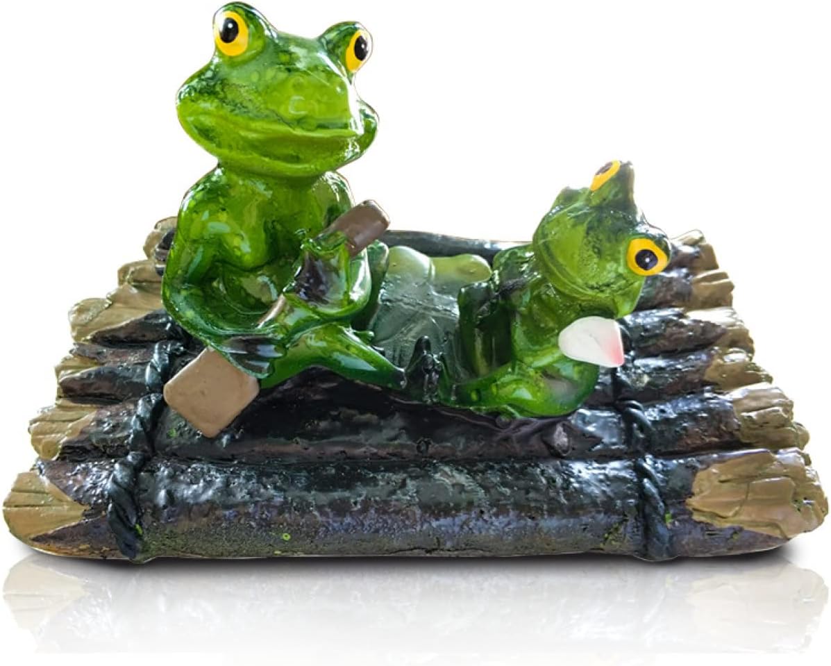 楽天市場】噴水 石像カエル 20cm×H43cm 17kg ポンプ一式セット