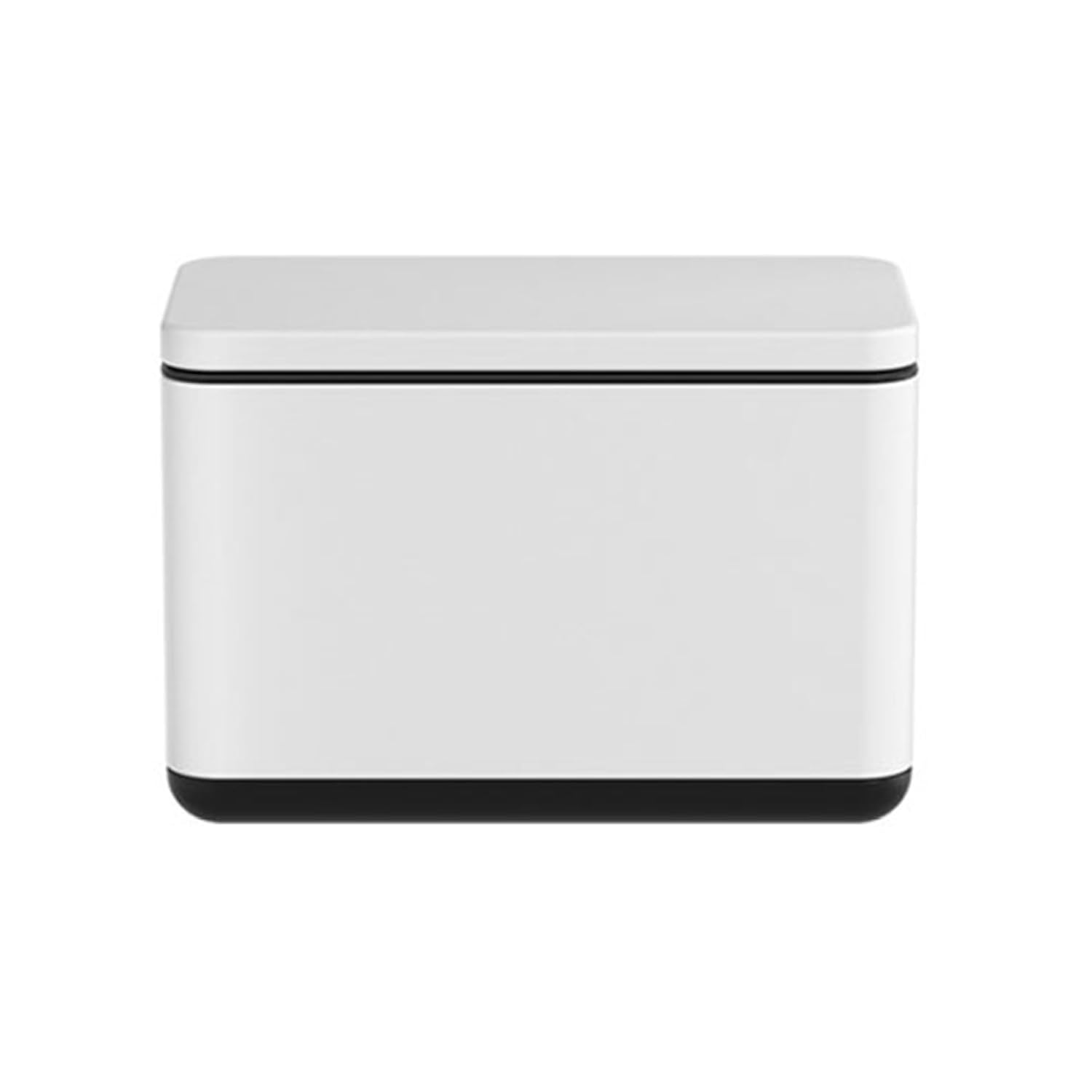 ゴミ箱 ふた付き 4L ダストボックス 角型 プッシュ式 ごみ箱 スリム おしゃれ 抗菌 消臭 密閉 音無し 部屋 キッチン リビングルーム トイレ 浴室 オフィス用 スチール ホワイト