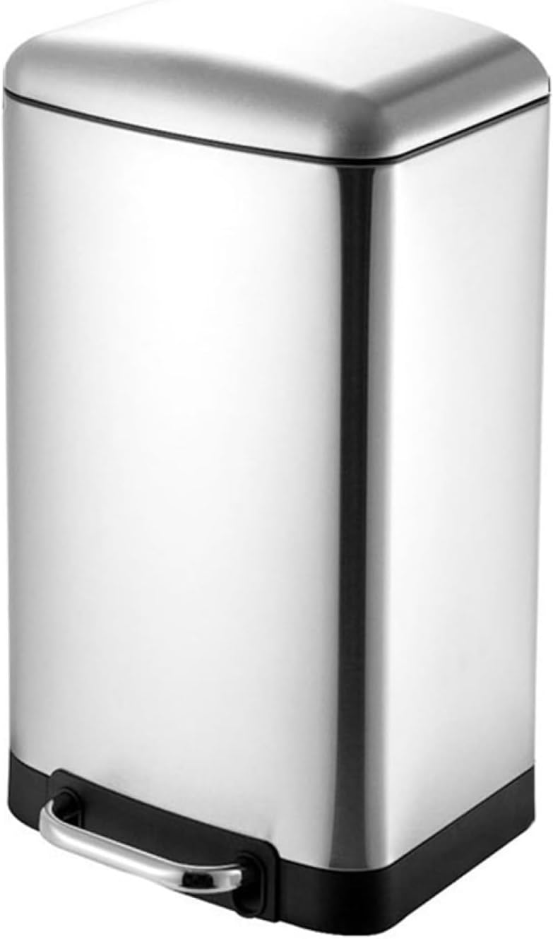 【全店通用25%OFFクーポン】ゴミ箱 ふた付き 20L ダストボックス 角型 ペダル式 ごみ箱 スリム おしゃれ フタがゆっくり閉まる 抗菌 消臭 密閉 音無し 部屋 キッチン リビングルーム トイレ 浴室 オフィス用 スチ|大森麗萱