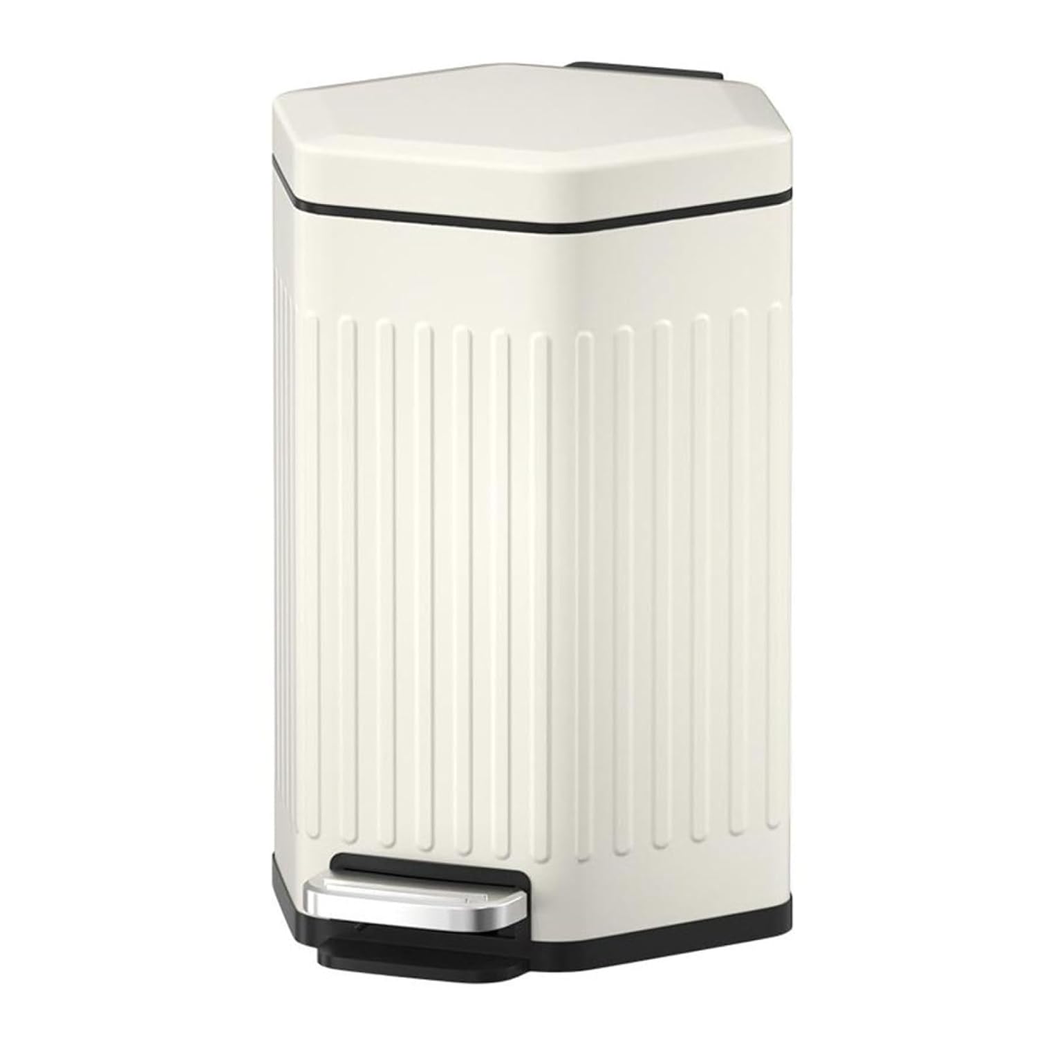 【25%OFFクーポン券】紙くずかご 上蓋付き添い人 15L 砂ぼこりボックス席 角型 ペダル式 紙くずかご か細い 格好のいい 抗菌 消臭 密閉 音絶無 お部屋 勝手もと リビングお部屋 室内用便器 風呂場 事務室用 スチール写真 杏 インテリア・寝具・収納-ゴミ箱