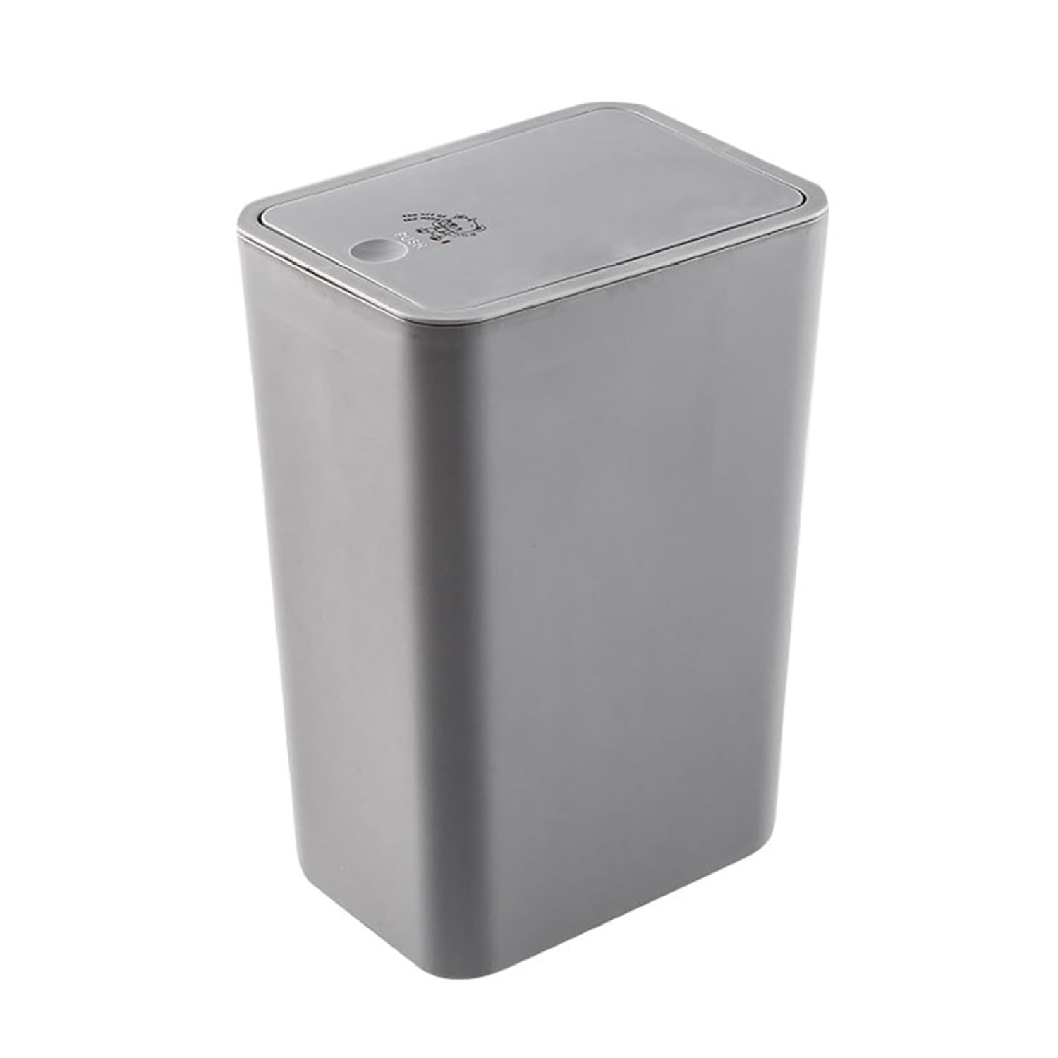 ゴミ箱 ふた付き 15L ダストボックス 角型 プッシュ式 ごみ箱 おしゃれ スリム 抗菌 消臭 密閉 音無し 部屋 キッチン リビングルーム トイレ 浴室 オフィス用 プラスチック