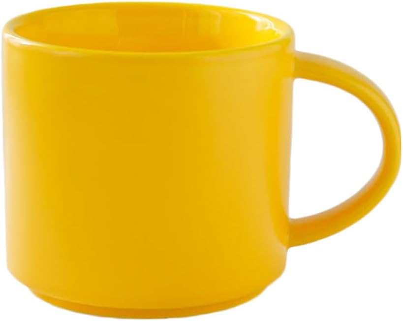 【全店通用25％OFFクーポン】ティー カップ 北欧風 コーヒーカップ 陶器 食器 イエロー 洋食器 シンプル モダン 無地 セラミックカップ オフィスのマイカップ レストラン ホテル 喫茶店 家やパーティーの装飾 日常使いや｜大森麗萱