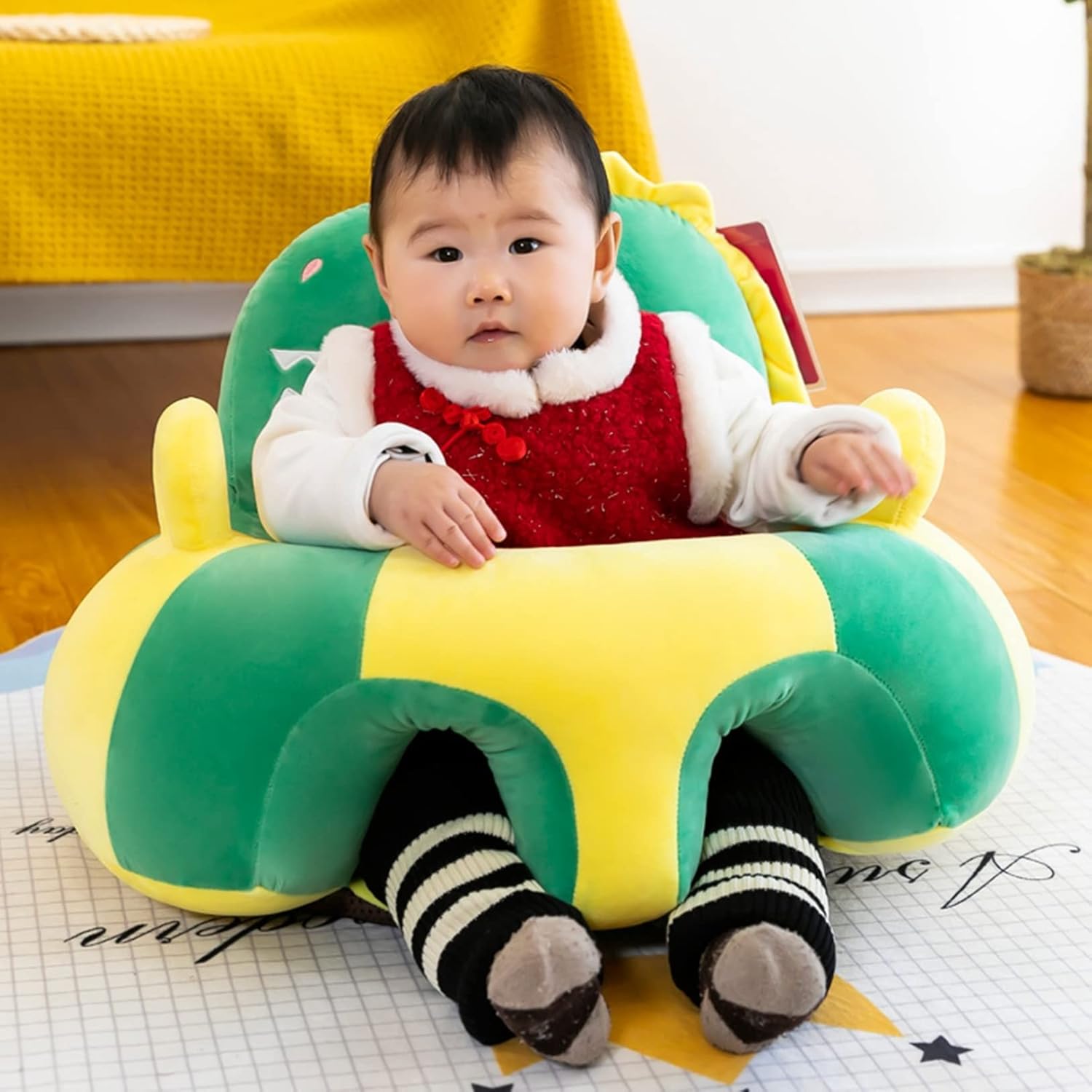 ぬいぐるみチェア 可愛い お座り練習 ベビーソファー アニマル 子供用 ソフト コットン 安定感 お食事用 滑り止め付 ベビーグッズ 装飾り 赤ちゃん椅子 キッズソファー 保育園 幼稚園 55*50C 10,562円