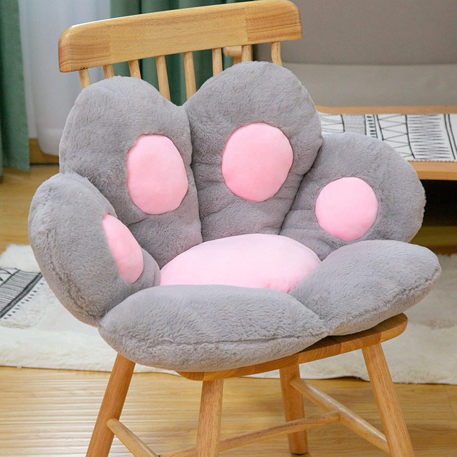 ソフトチェア 座布団 チェア椅子カウチソファーベッドラウンジ グレー ぬいぐるみソファ シングルソファー 折畳マット アームチェア 子供用 キッズ用 大人用 ペット用 80x70cm ふわふわ 安定 10,171円