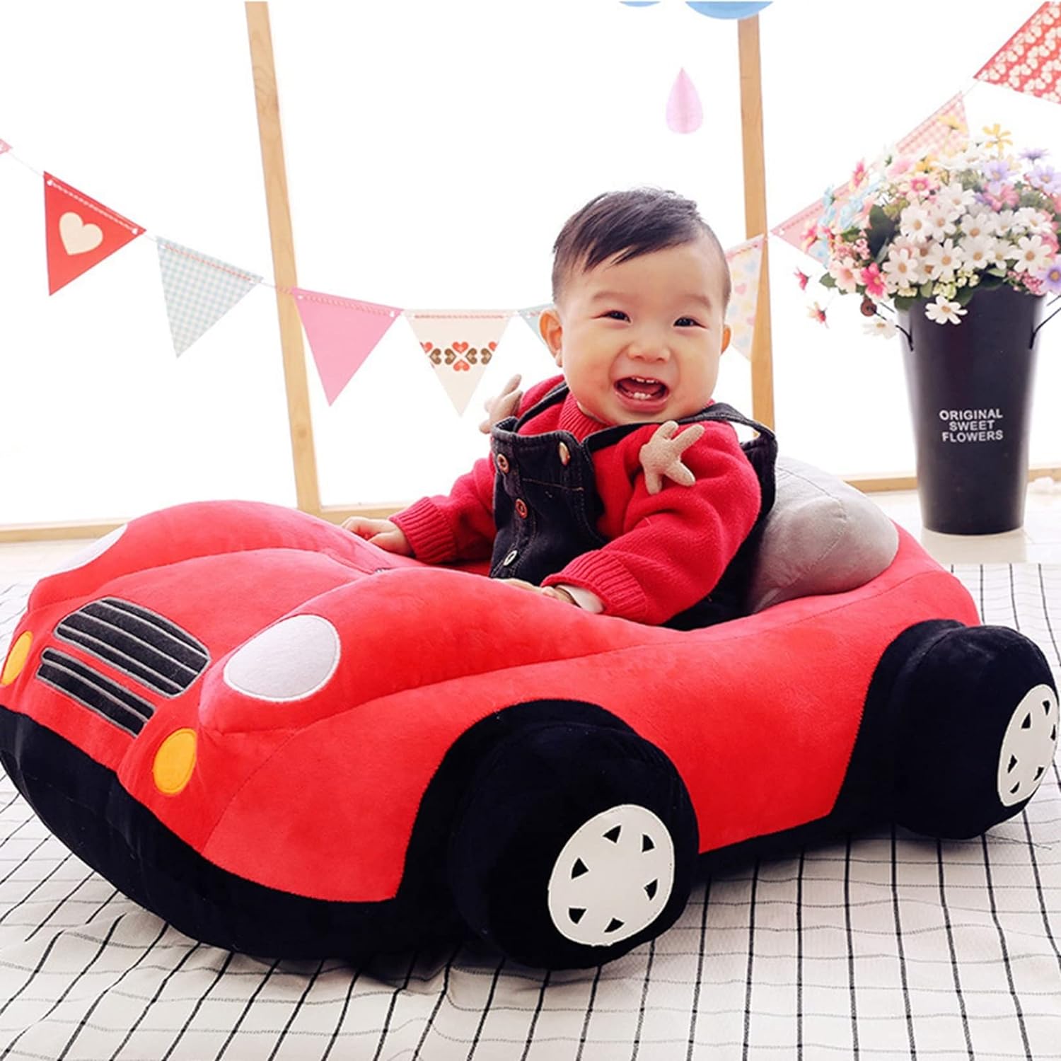 【全店通用25％OFFクーポン】ベビーソファ キッズ 子供 チェア 車 お座りチェア かわいい座椅子 キッズ家具 大人用 ソファークッション お食事用椅子 ふわふわ コンパクト ぬいぐるみチェア 安定感 お食事 ローチェア 座｜大森麗萱