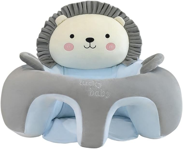 【全店通用25％OFFクーポン】ベビーソファー お座りチェア お座安定感満点 ぬいぐるみ ふわふわ おもちゃ 子供用 椅子 お食事グッ (小さなライオン)｜大森麗萱