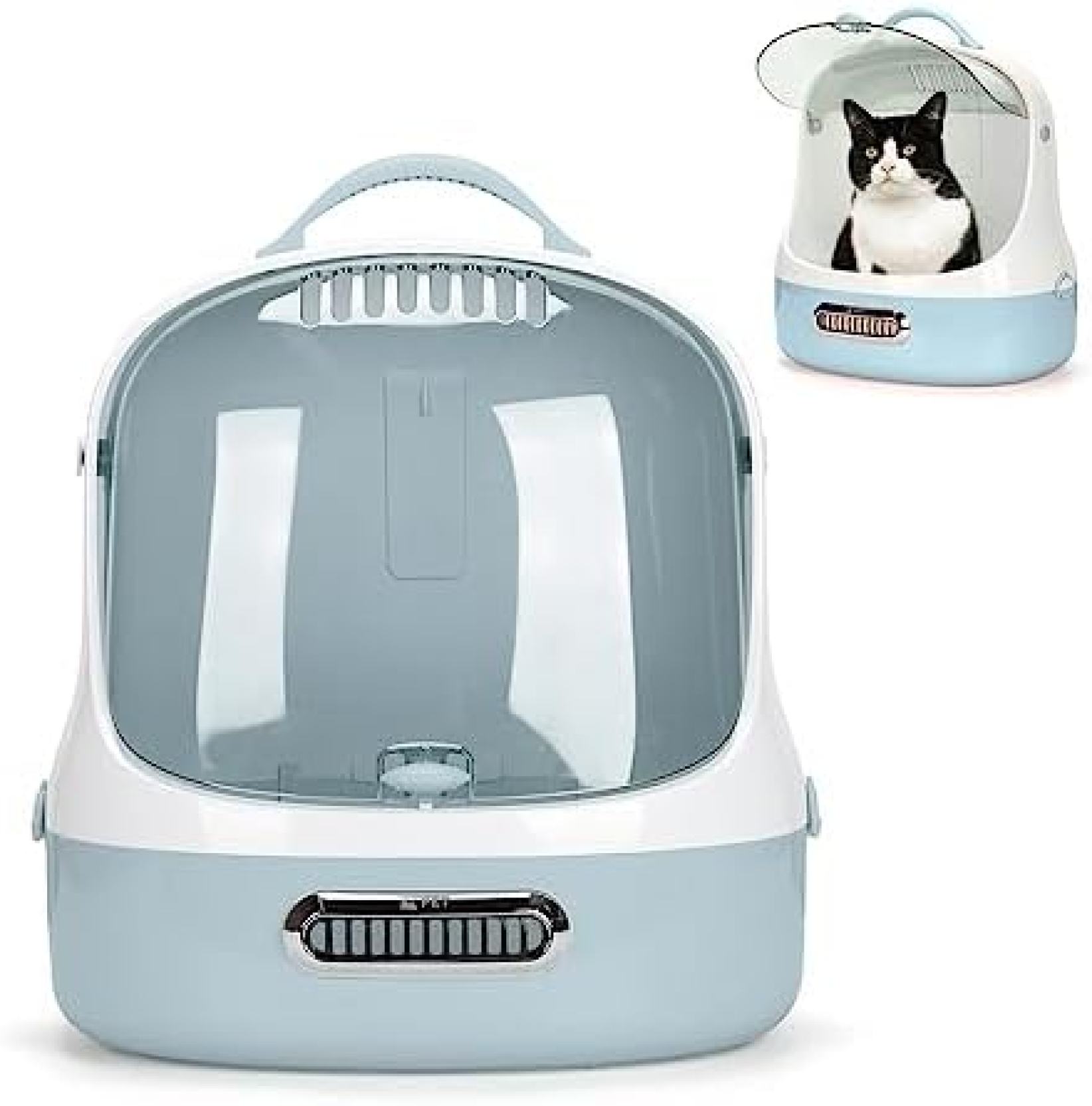 ペットキャリーバッグ パノラマスペース キャットバッグ ハンディキャットバッグ クリアアウトドアペットバッグ ハンディペットバッグ フルハンド 洗える 丈夫 掃除しやすい 散歩 旅行 アウトドア 猫|大森麗萱