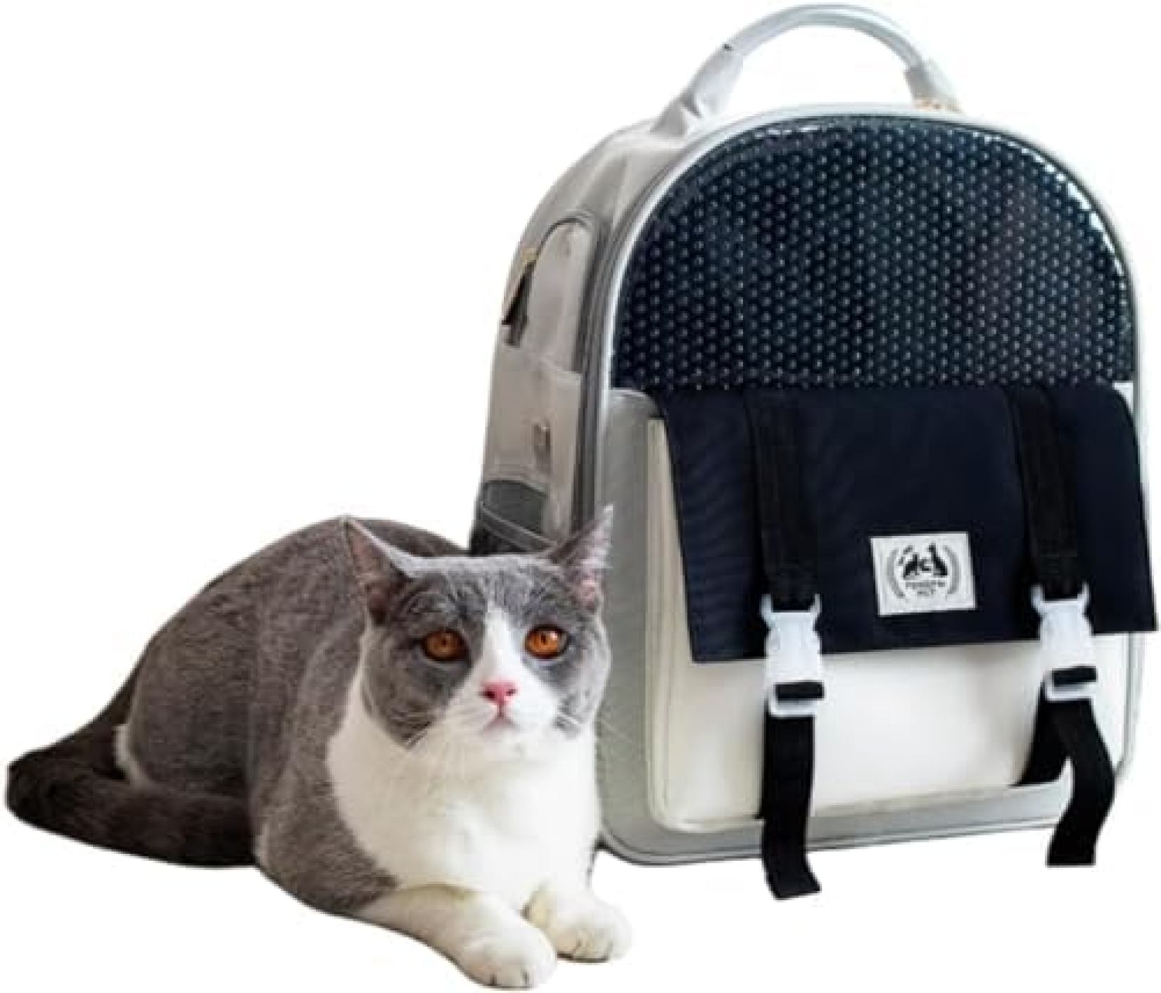 【20%OFFクーポン～】ペットキャリーバッグ 犬猫用リュックバッグ 通気性 お出かけ用 旅行- (ブラック)｜大森麗萱 7,284円
