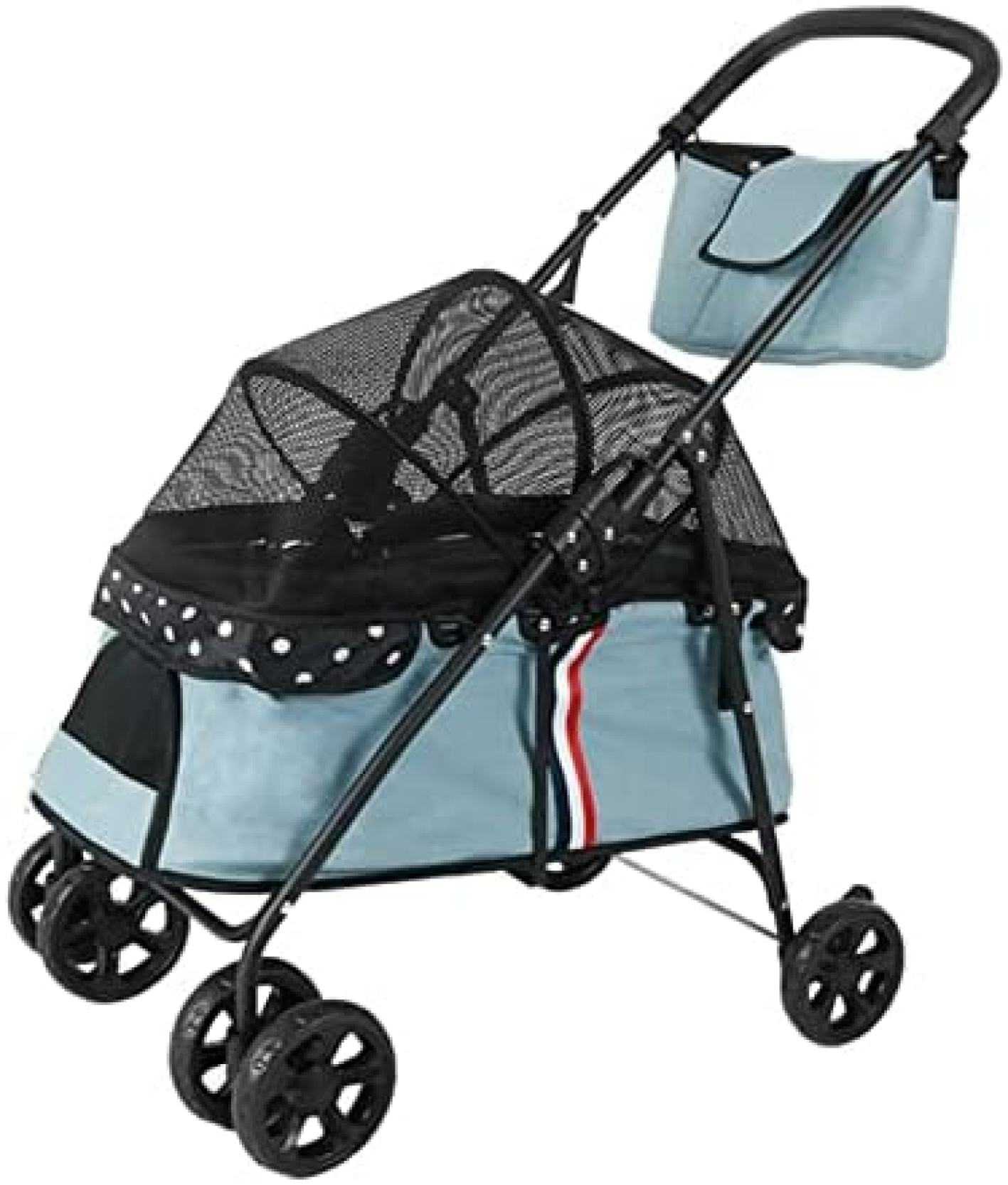 【20%OFFクーポン~】ペットカート ベビーカー 犬 猫 バギー 多頭 4輪犬用ベビーカー 猫バギー 前輪360°回転 後輪ブレーキ付 メッシュカバー 軽量 折りたたみ 組み立て簡単 ペットバギー 小型犬 中型犬 介護 散歩|大森麗萱