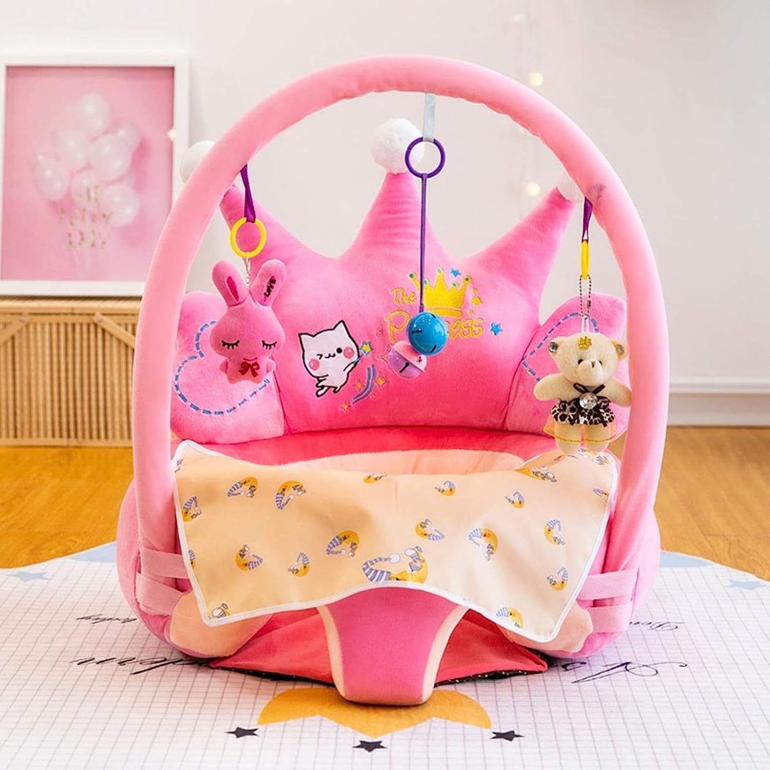 【25%OFFクーポン】子供用 ソファー お座り練習チェア ぬいぐるみ 柔らかい ベビーソファー ふわふわ かわいい 座布団 動物 滑り止め 転倒防止 ソフトチェア 幼児 洗える 男の子 女の子 赤ちゃん 3ヶ月~3歳 保育