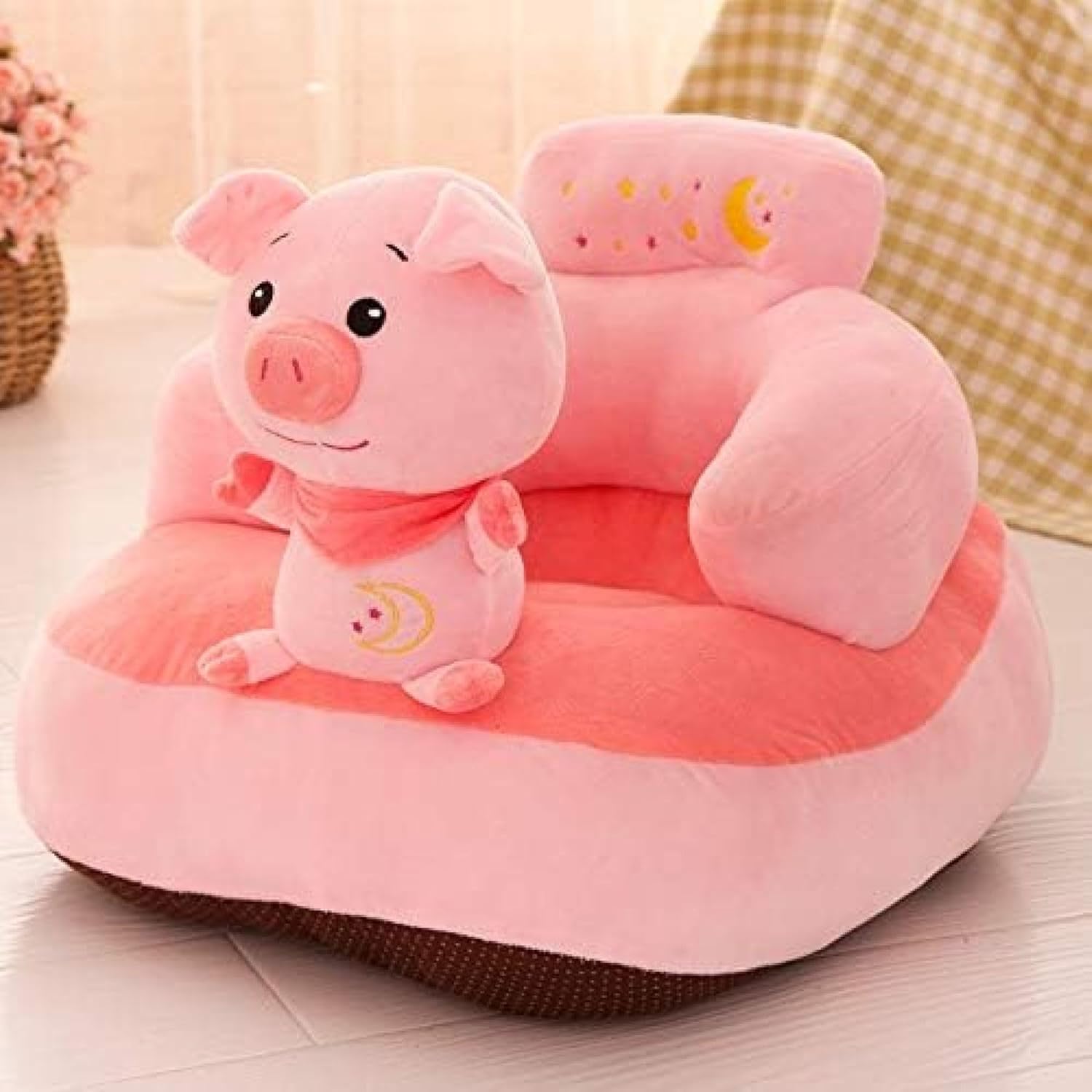 子供用ソファー お座り練習チェア 動物 かわいい ベビーソファー ぬいぐるみ 滑り止め 座布団 柔らかい 洗える ふわふわ ソフトチェア 安定感 転倒防止 肌に優しい 幼児 贈り物 誕生日 保育園 G