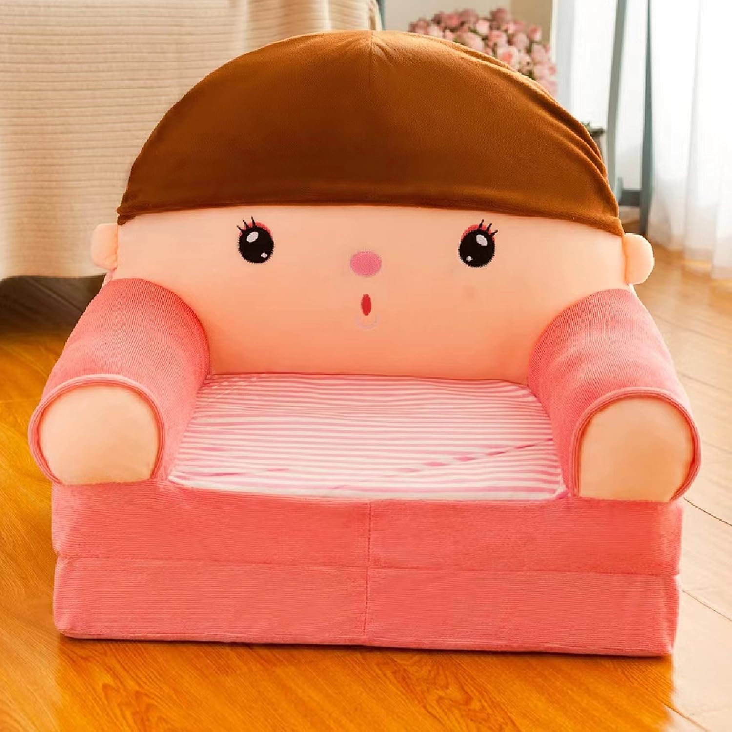 【25%OFFクーポン】キッズベビー子供赤ちゃんペット用 ソファー ソファーベッド チェア アームチェア 座布団 座椅子 カウチ 折り畳みマット お座り練習椅子 背もたれ付きクッション カウチ折畳マット 多機能 組立不要 1
