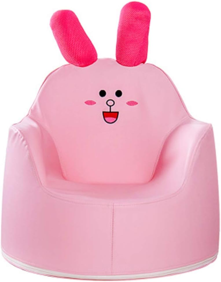 【25%OFFクーポン】子供用ソファチェア 子供用座席ミニベッドキッズラウンジチェアソファソファーファブリックピンクの幼児歳 (色 : Rabbit Size : 50x46cm)