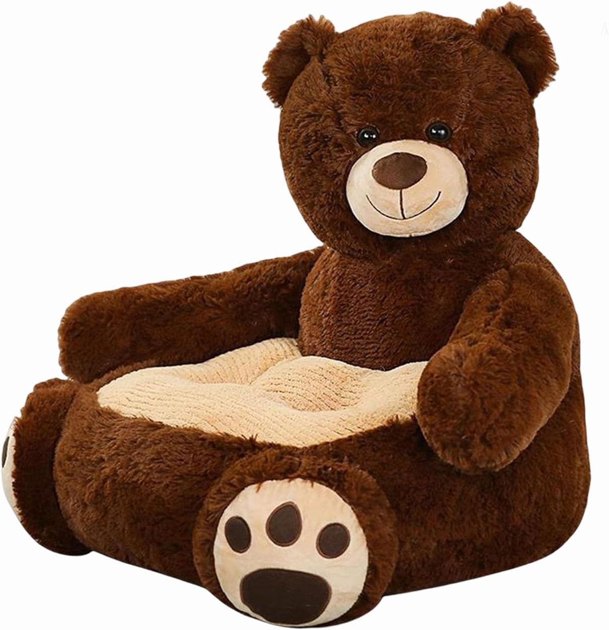 子供用ソファーシート、ソフトクッションサポートシート動物シートクッション、プレイルーム装飾用 くま