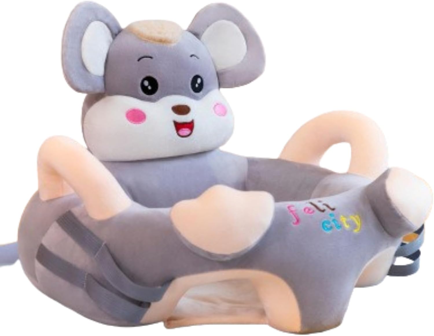 【全店通用25%OFFクーポン】子供用ソファー お座り練習チェア 座布団 ふわふわ ぬいぐるみ かわいい 柔らかい ソフトチェア 洗える 動物 クッション 転倒防止 男の子 女の子 3ヶ月 ~ 3歳 保育園 出産祝い プレゼン|大森麗萱