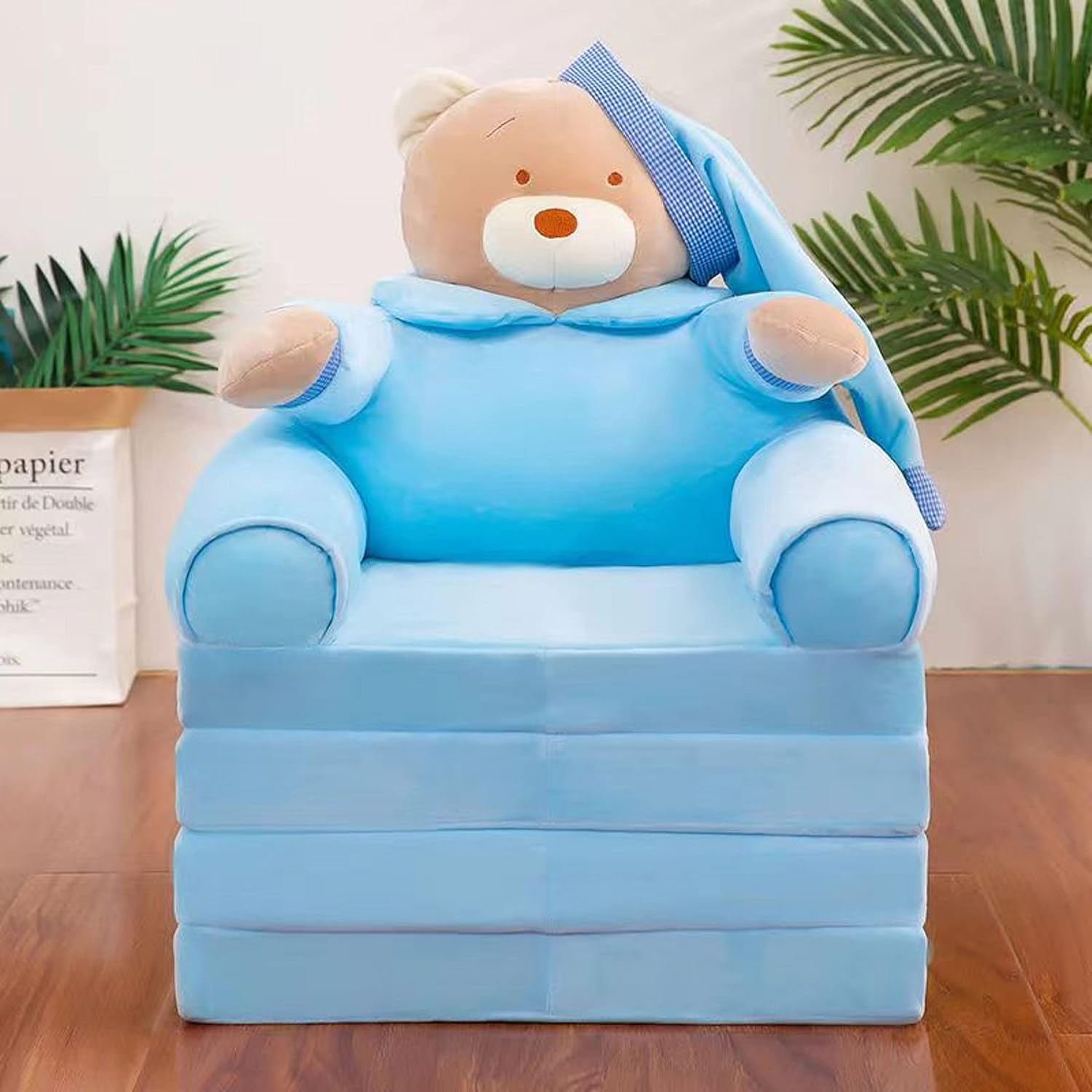 キッズベビー子供赤ちゃんペット用 ソファー ソファーベッド チェア アームチェア 座布団 座椅子 カウチ 折り畳みマット お座り練習椅子 背もたれ付きクッション カウチ折畳マット 多機能 組立不要 1